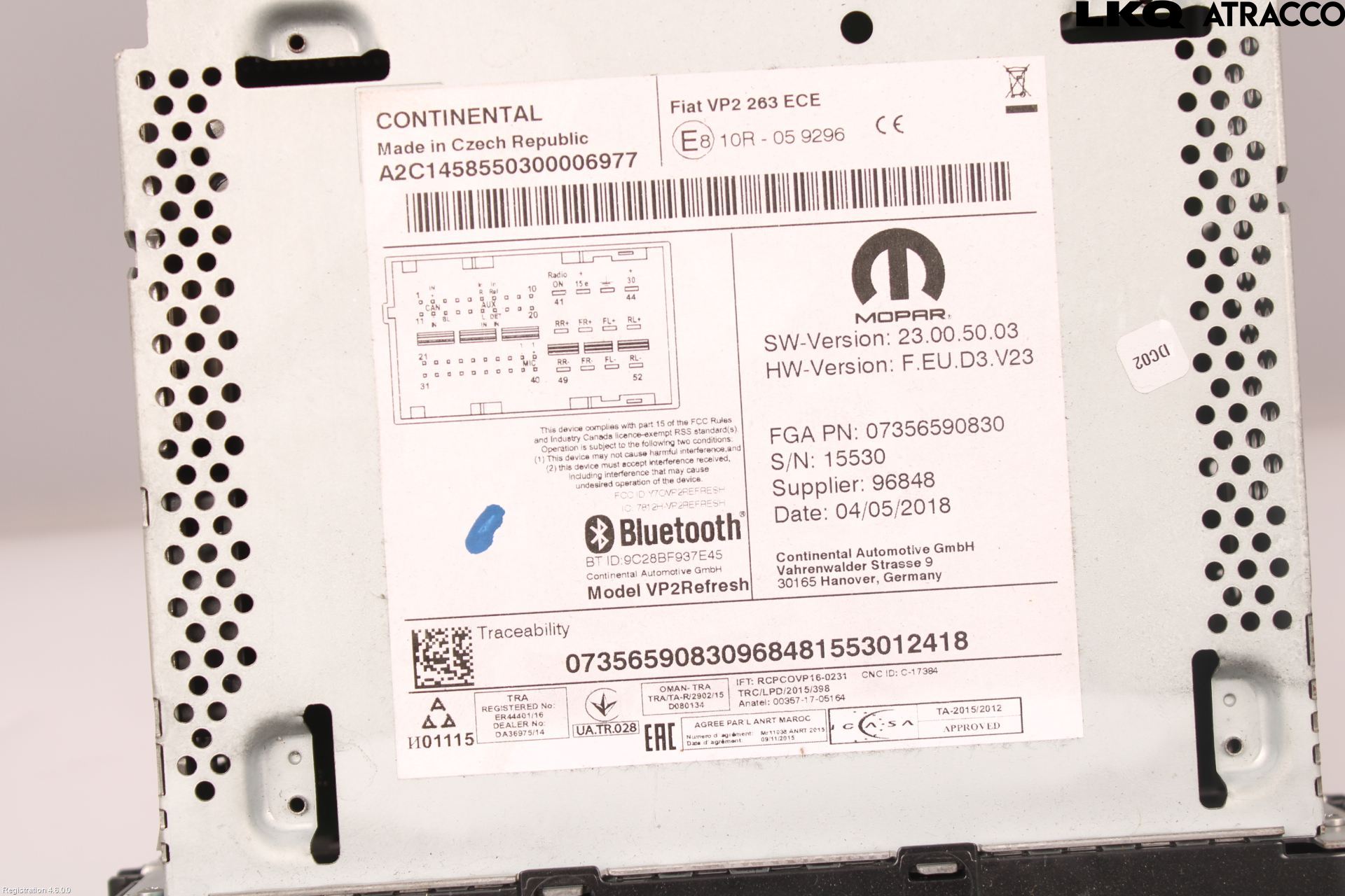 Fiat DOBLO CARGO Cd Radio - Multimediapanel