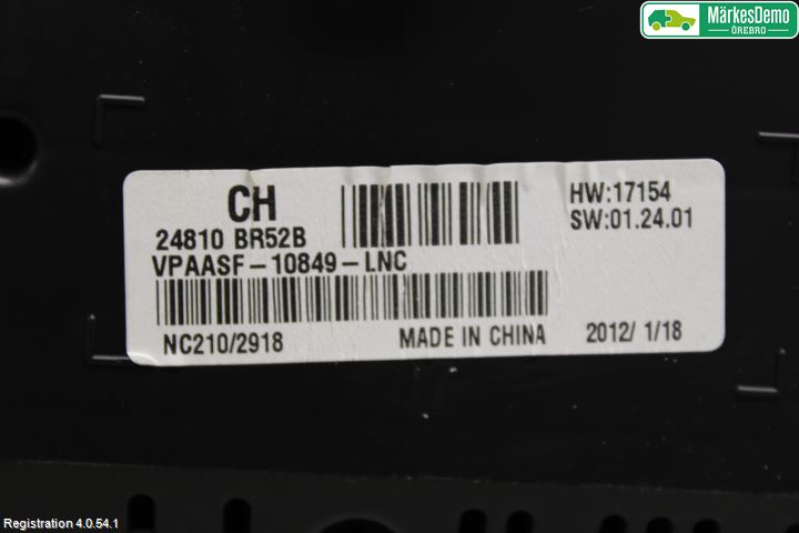 Nissan QASHQAI 10-14 Instrument Komb