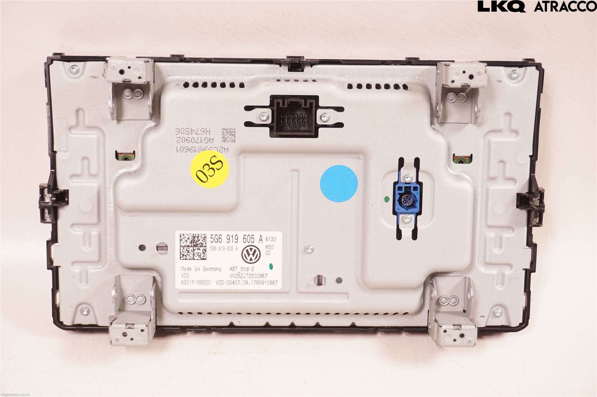 Volkswagen VW GOLF / E-GOLF VII 13-20 Cd Radio - Multimediapanel