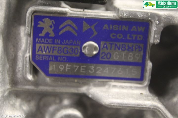 Peugeot 508 19- Växellåda Automat