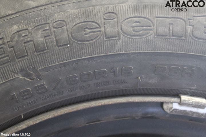 Peugeot 2008 13-20 Sommardäck Plåtfälg 4St