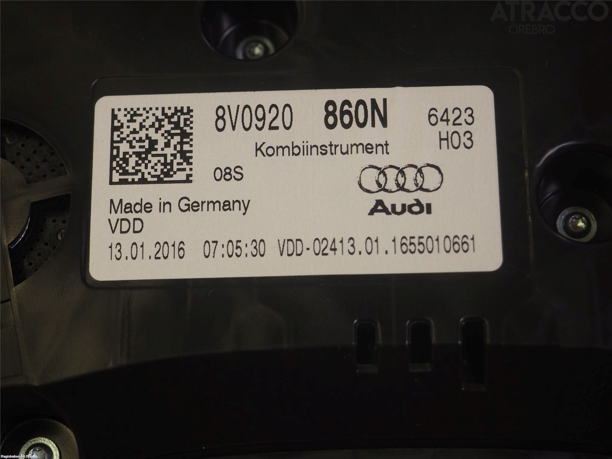 Audi A3/S3 8V 13-20 Instrument Komb