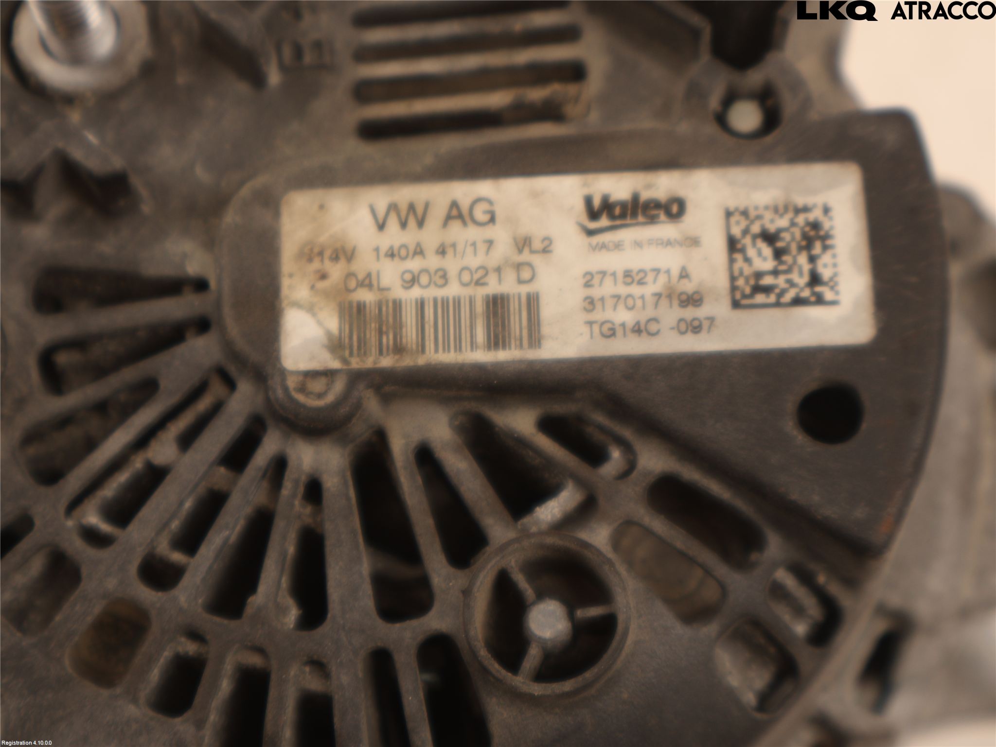 Volkswagen VW PASSAT 15-19 Generator