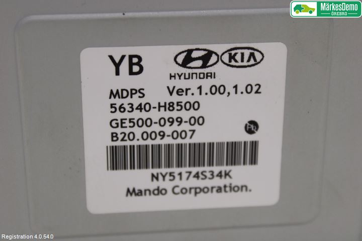 Kia RIO 17- Rattaxelagg Med Inb Servo