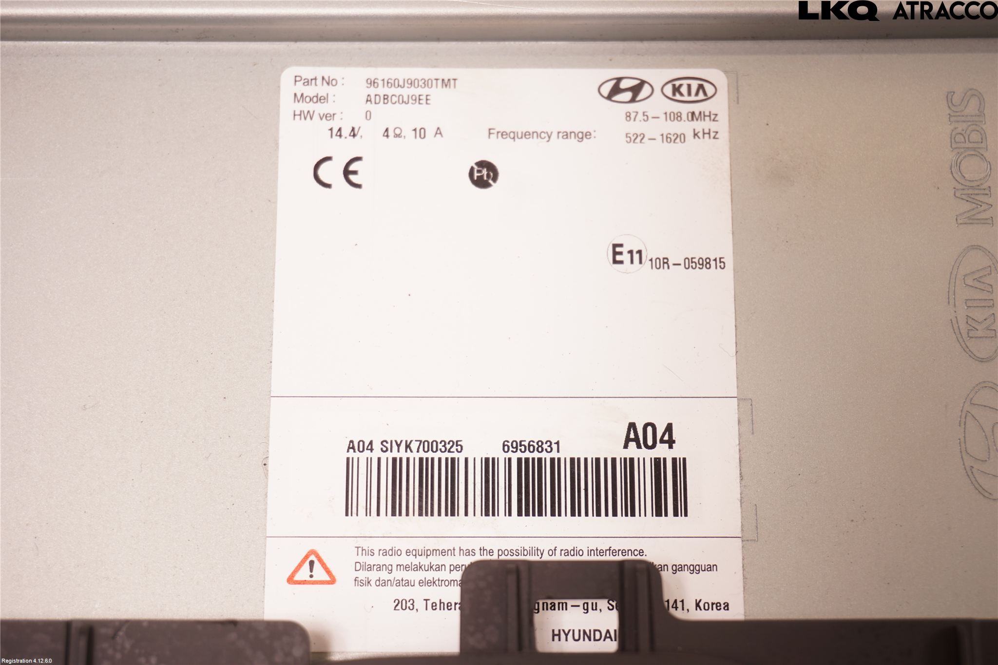 Hyundai KONA/ELECTRIC OS 18-23 Cd Radio - Multimediapanel
