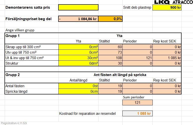 Seat ARONA Stötfångarbeklädnad Fram