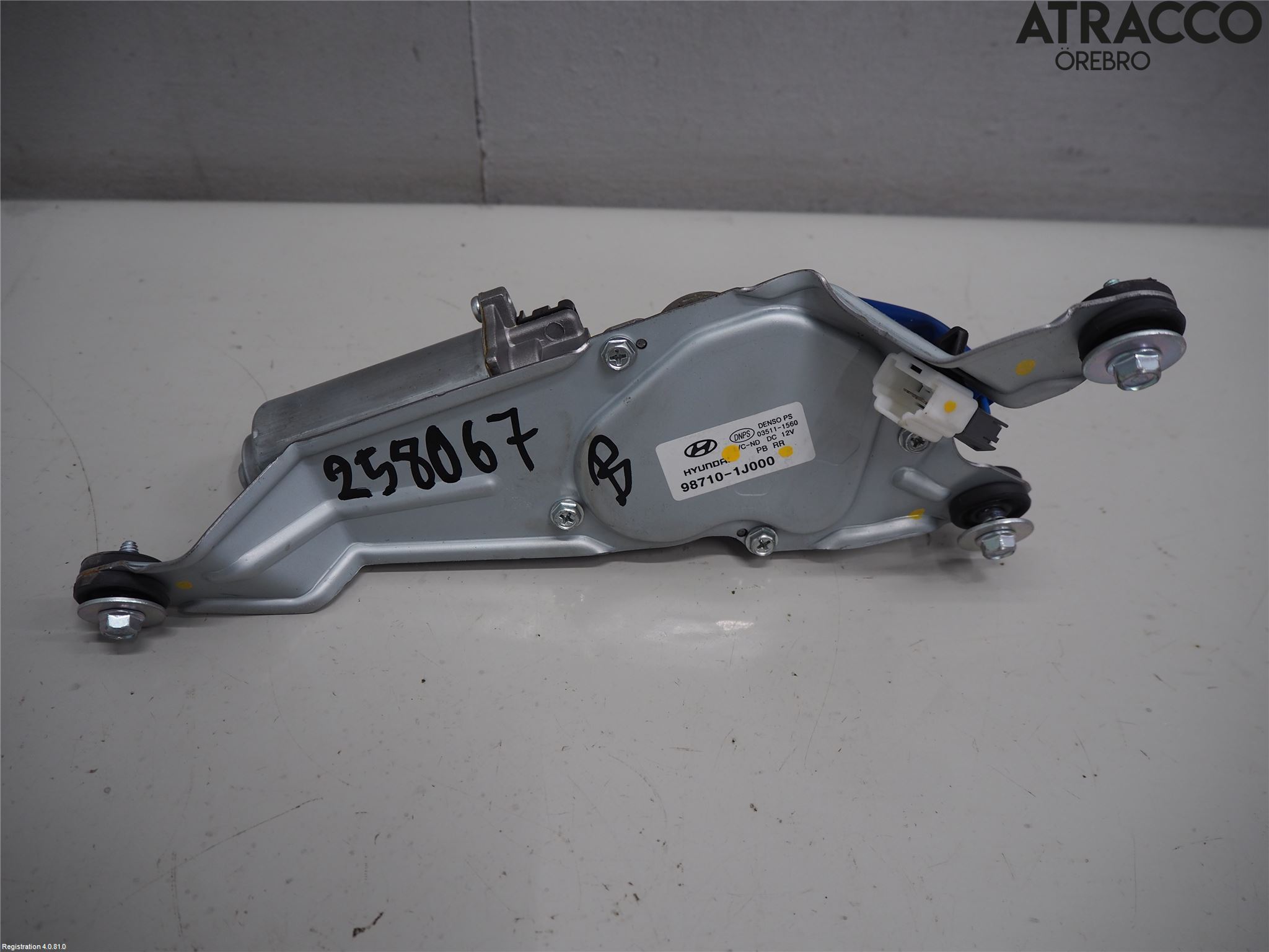 Hyundai i20 PB 09-14 Torkarmotor Baklucka