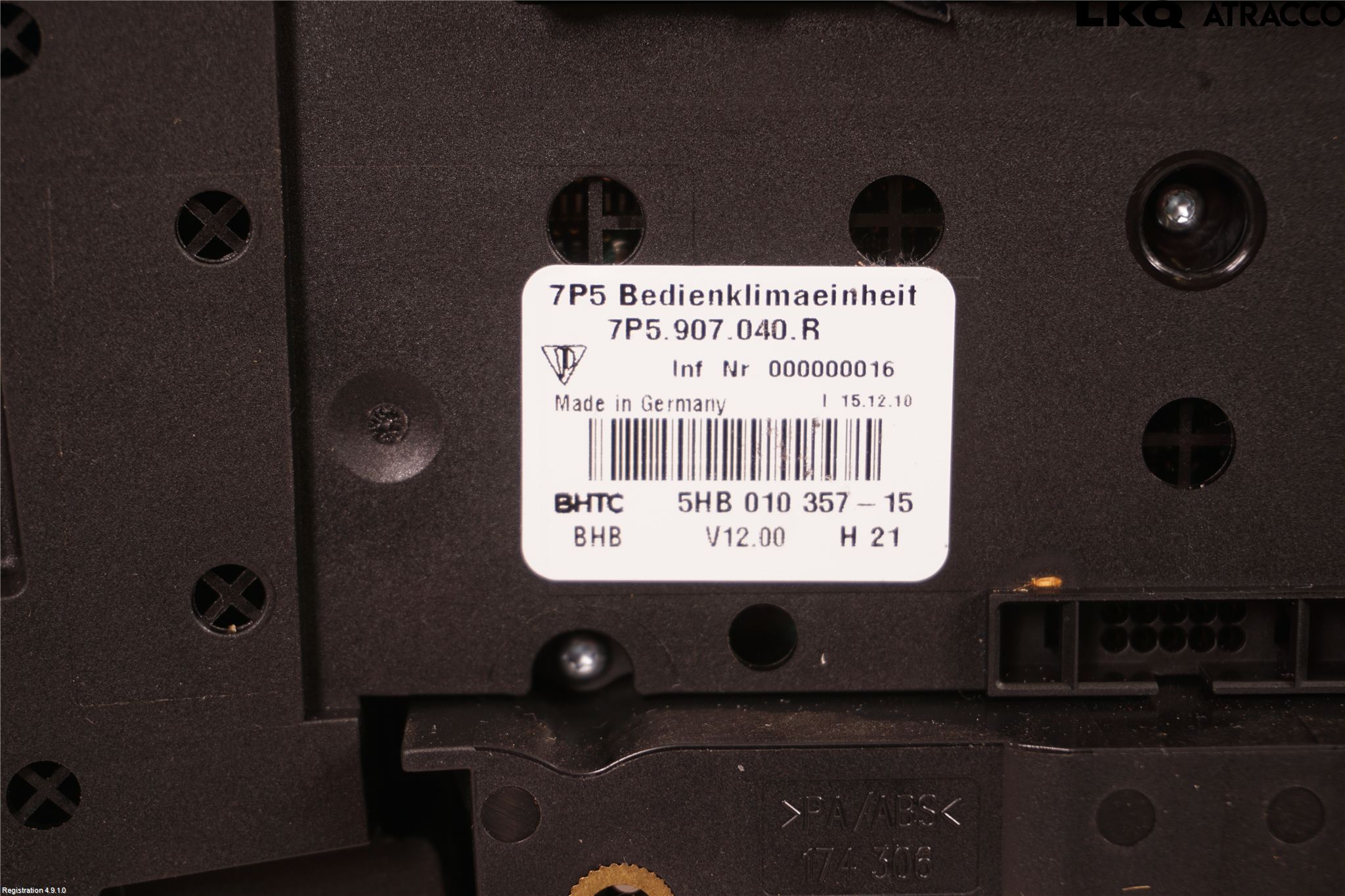 Porsche CAYENNE 03- Ac Styrenhet Ac Manöveren