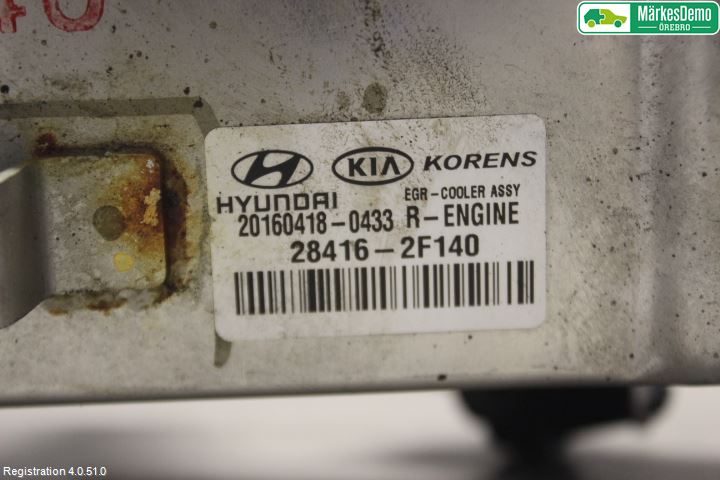 Kia SPORTAGE (QL) 16-21 Avgaskylare