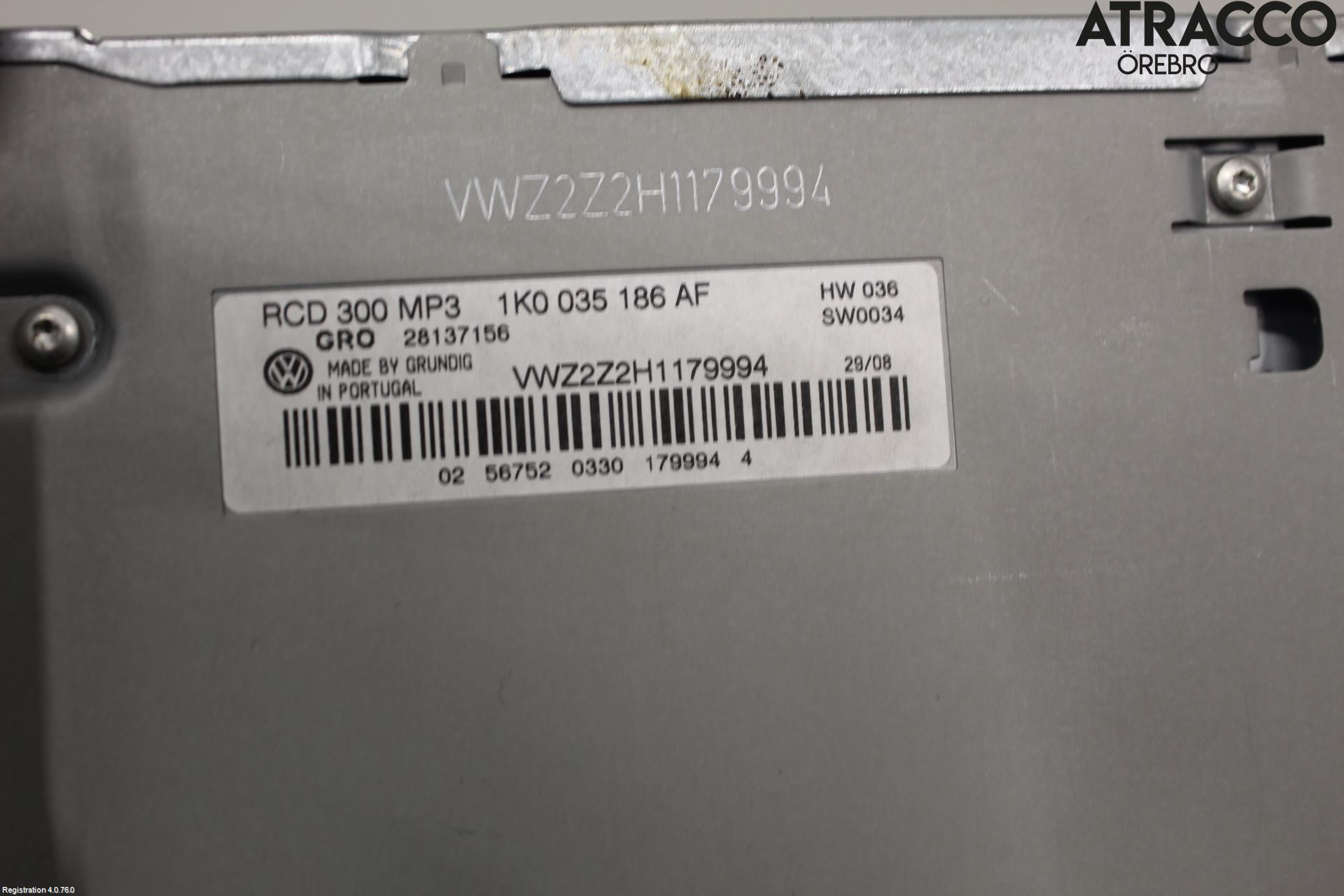 Volkswagen VW CADDY      04-10 Cd Radio - Multimediapanel