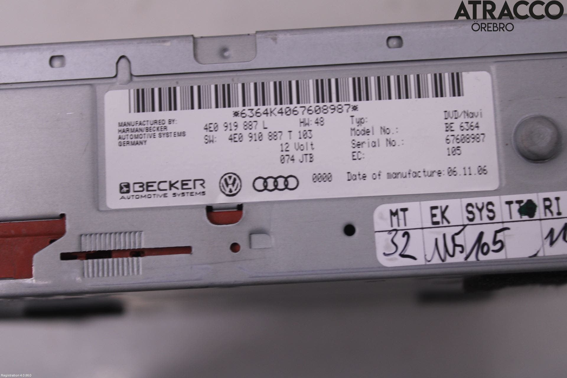 Audi A6/S6     05-11 Gps Navigator