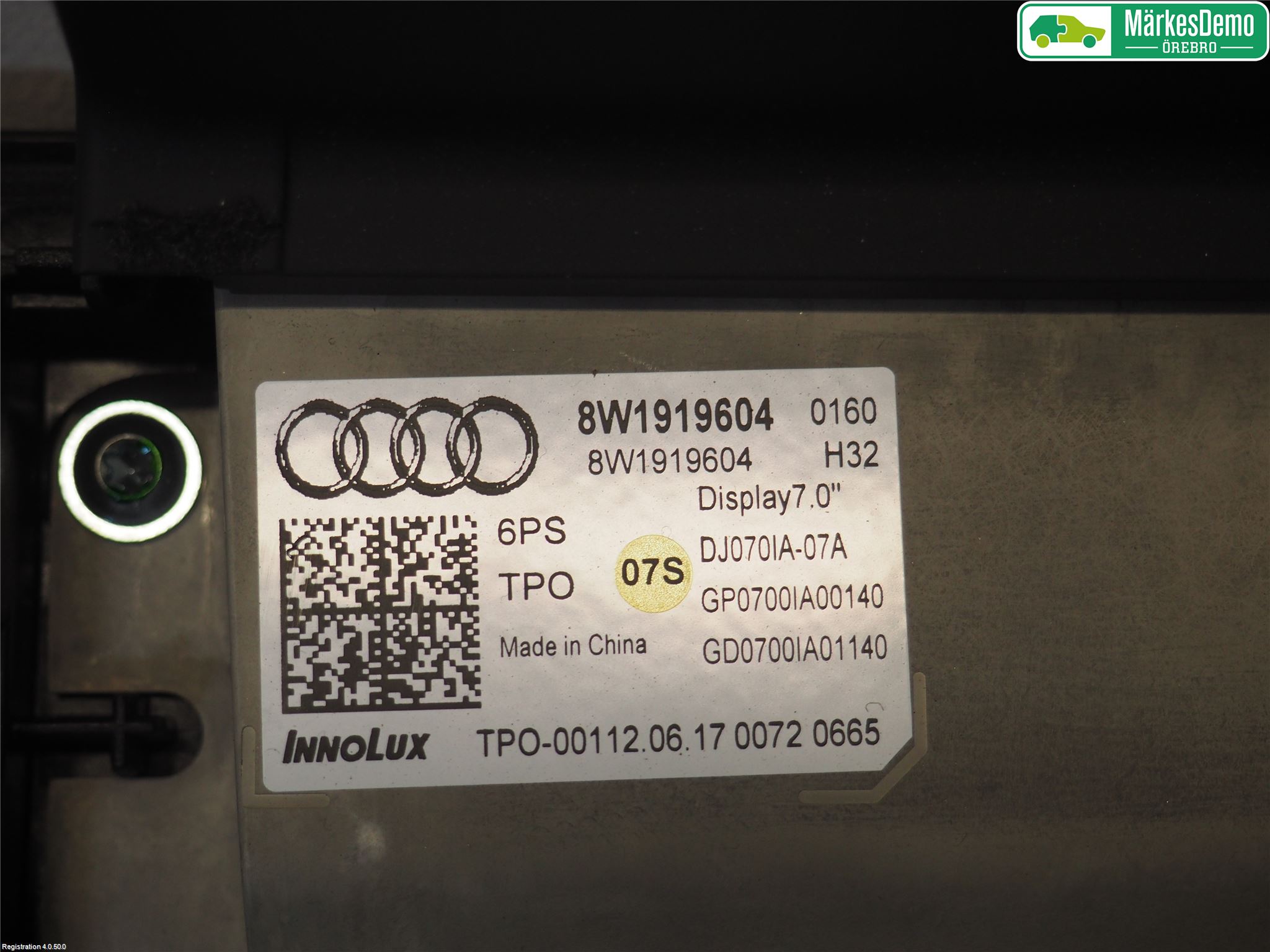 Audi A4/S4 B9 16-19 Multifunktionsdisplay