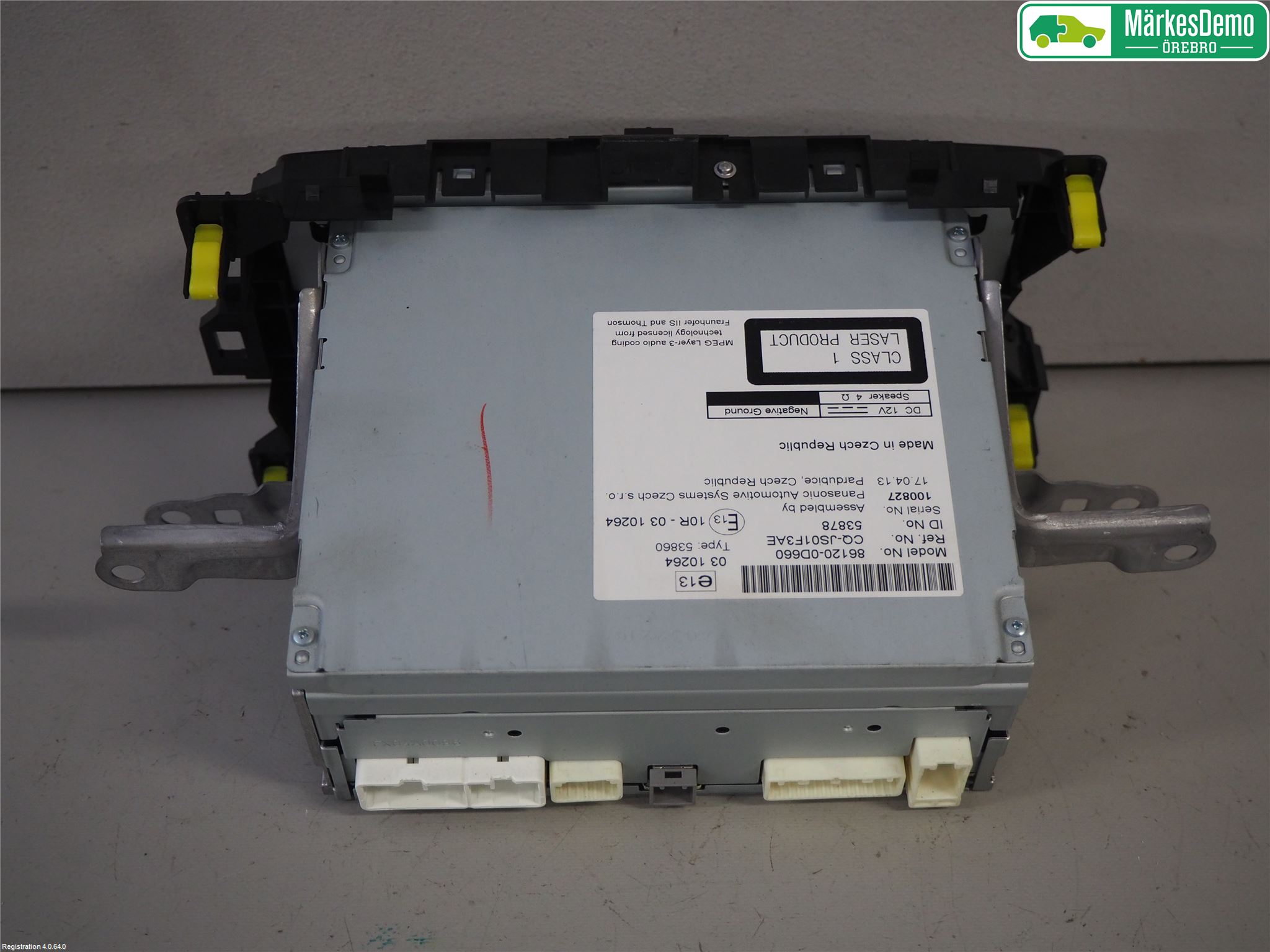 Toyota YARIS XP130 12-14 Cd Radio - Multimediapanel