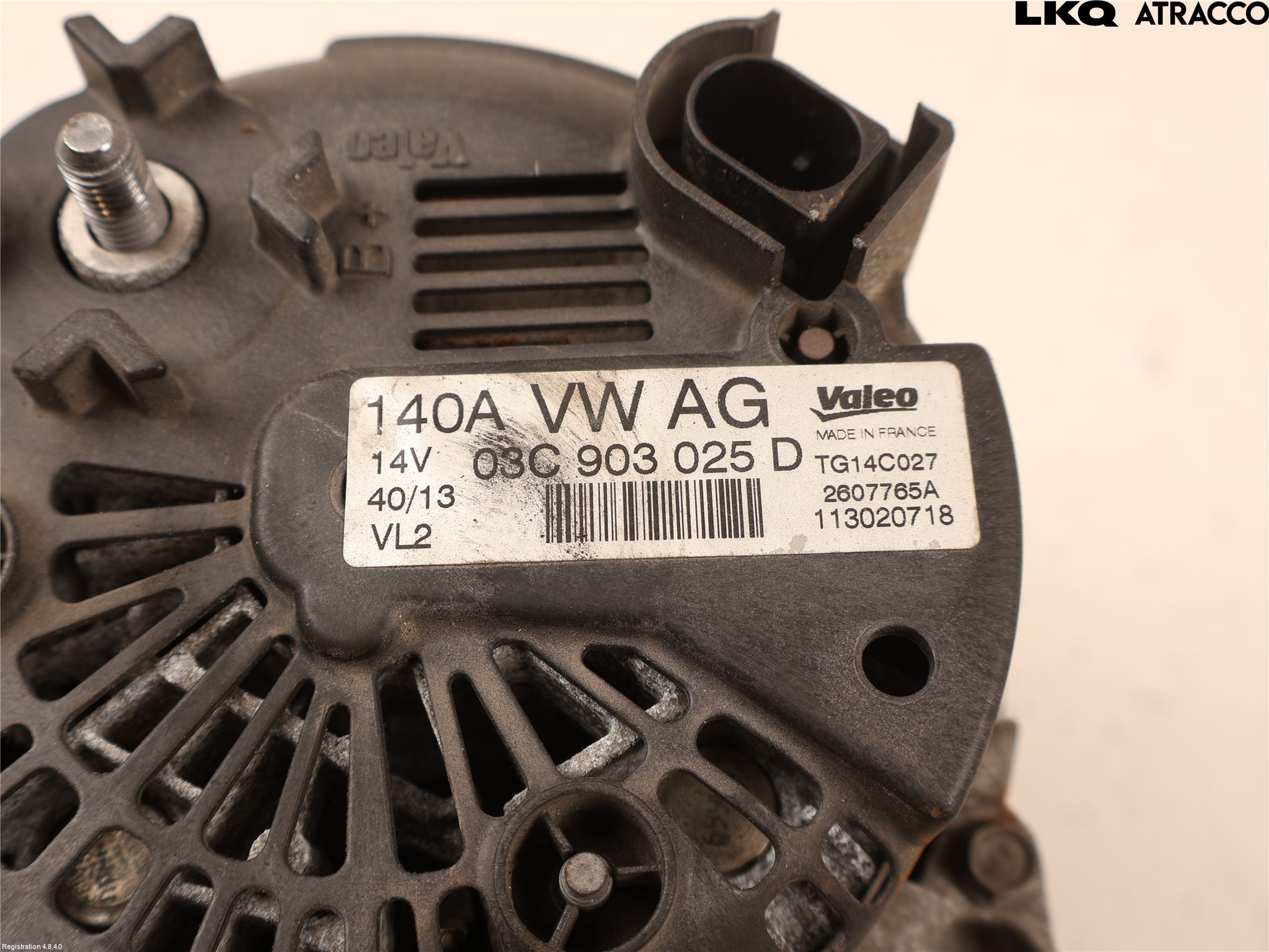 Volkswagen VW TIGUAN 07-16 Generator