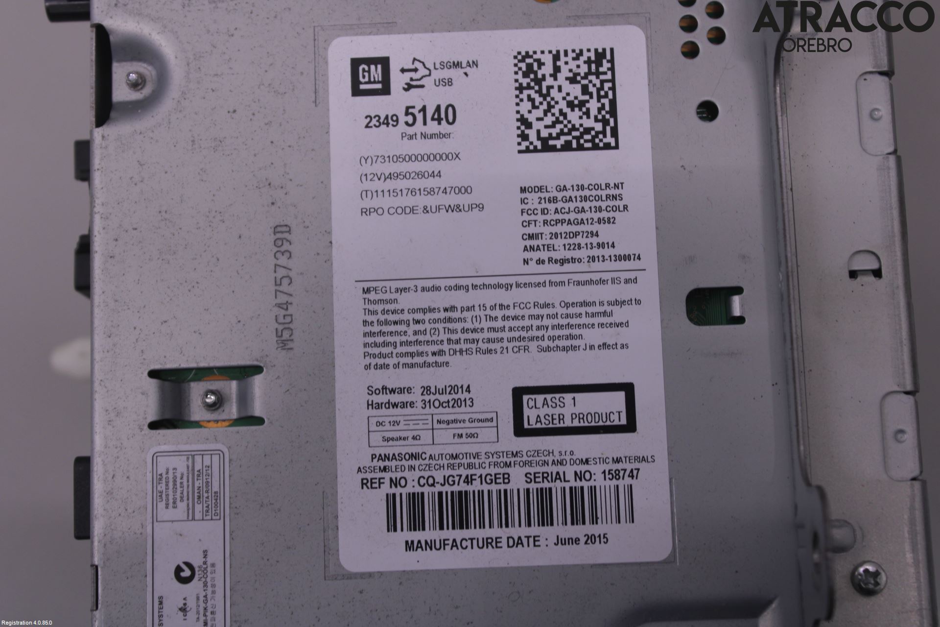 Opel MOKKA 13-20 Cd Radio - Multimediapanel