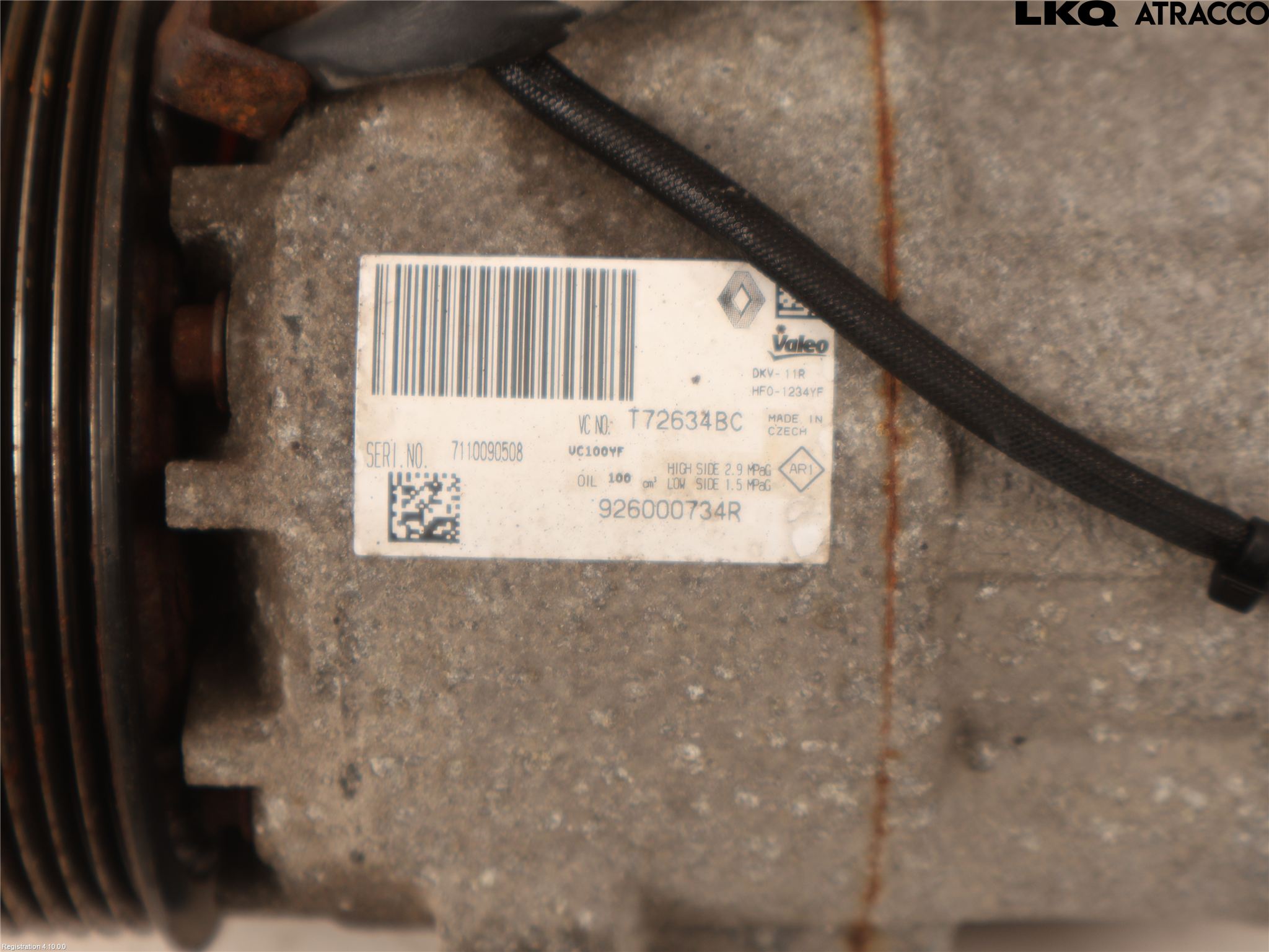 Renault CAPTUR 13-19 Ac Kompressor