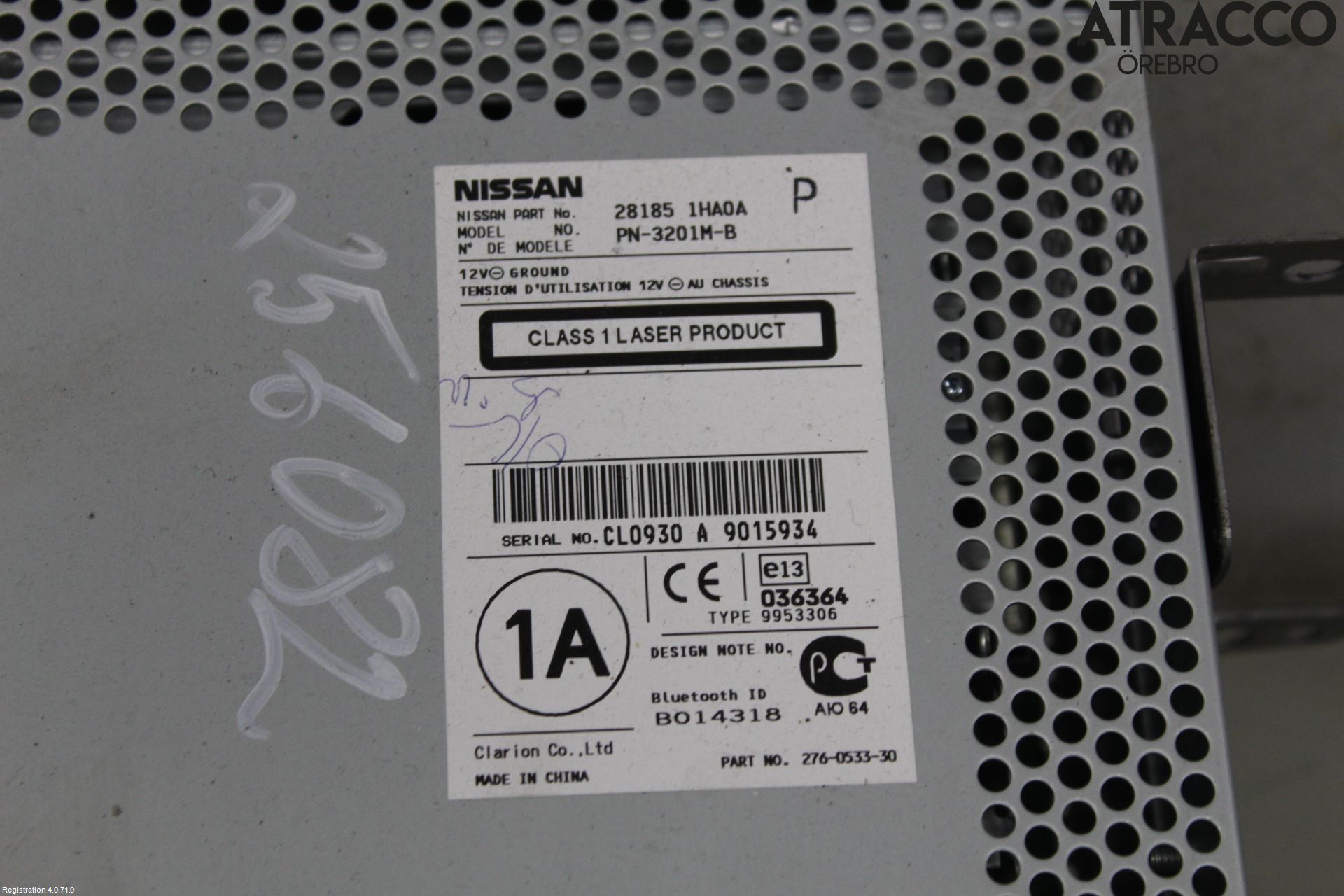 Nissan MICRA 11-16 Cd Radio - Multimediapanel