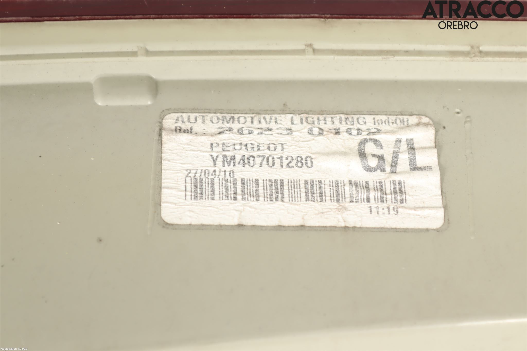 Peugeot RCZ Bakljus Vänster