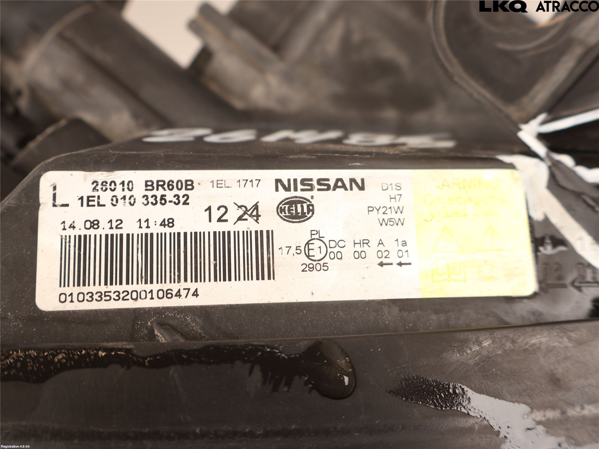Nissan QASHQAI 10-14 Strålkastare Höger