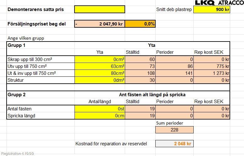 Volkswagen VW PASSAT 15-19 Stötfångardel Bak Mitt