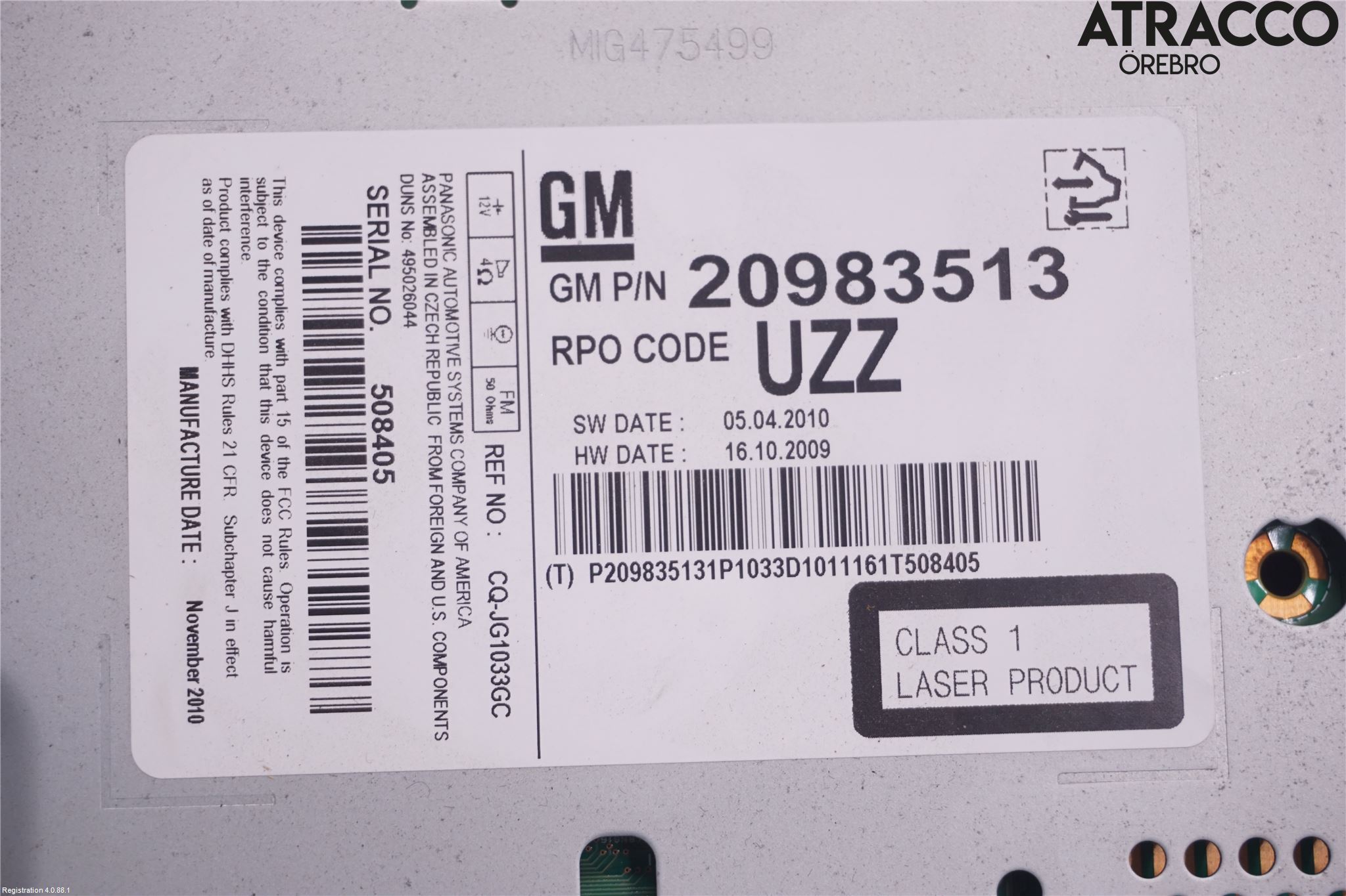 Opel INSIGNIA 09-16 Cd Radio - Multimediapanel