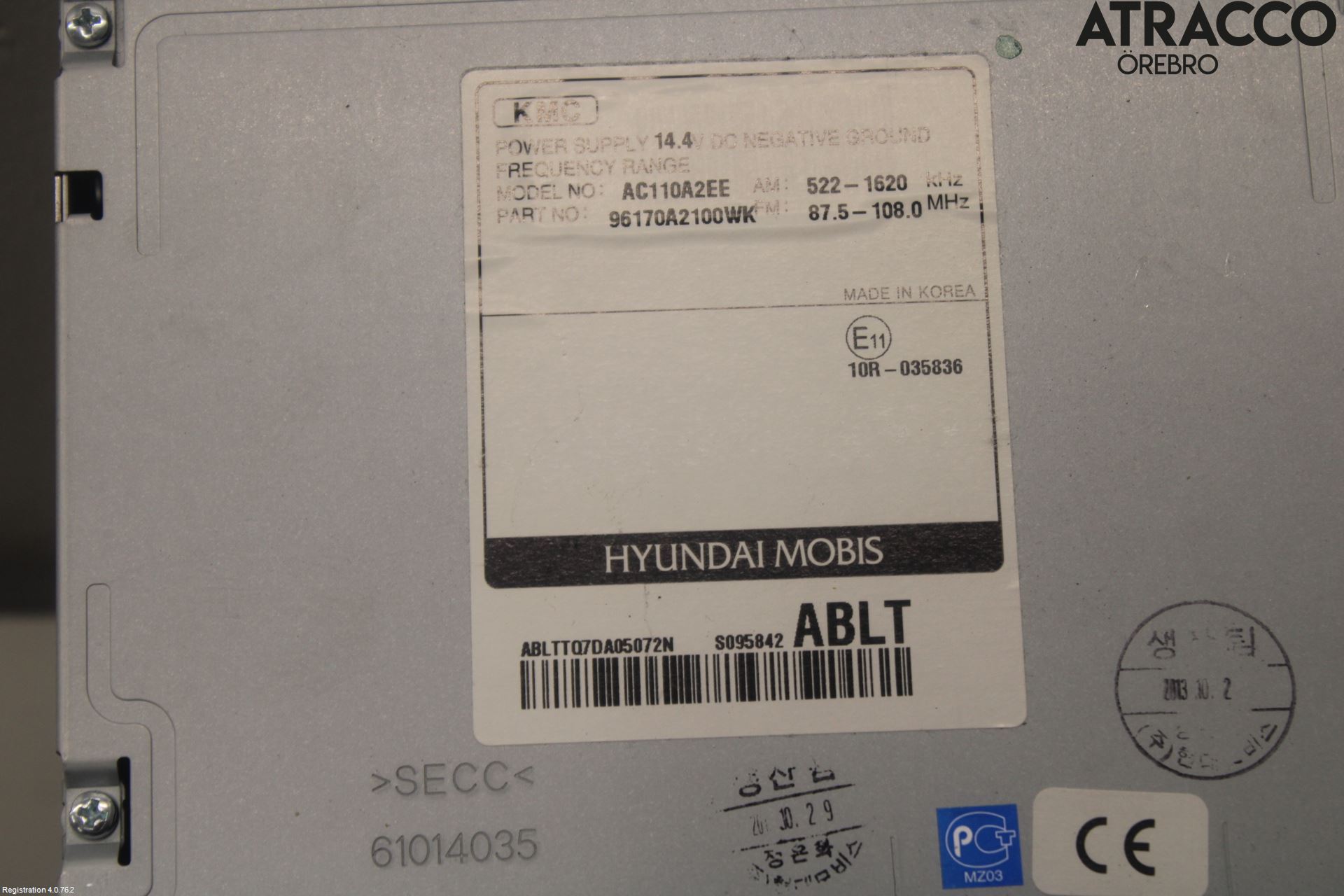 Kia CEED 12-18 Cd Radio - Multimediapanel