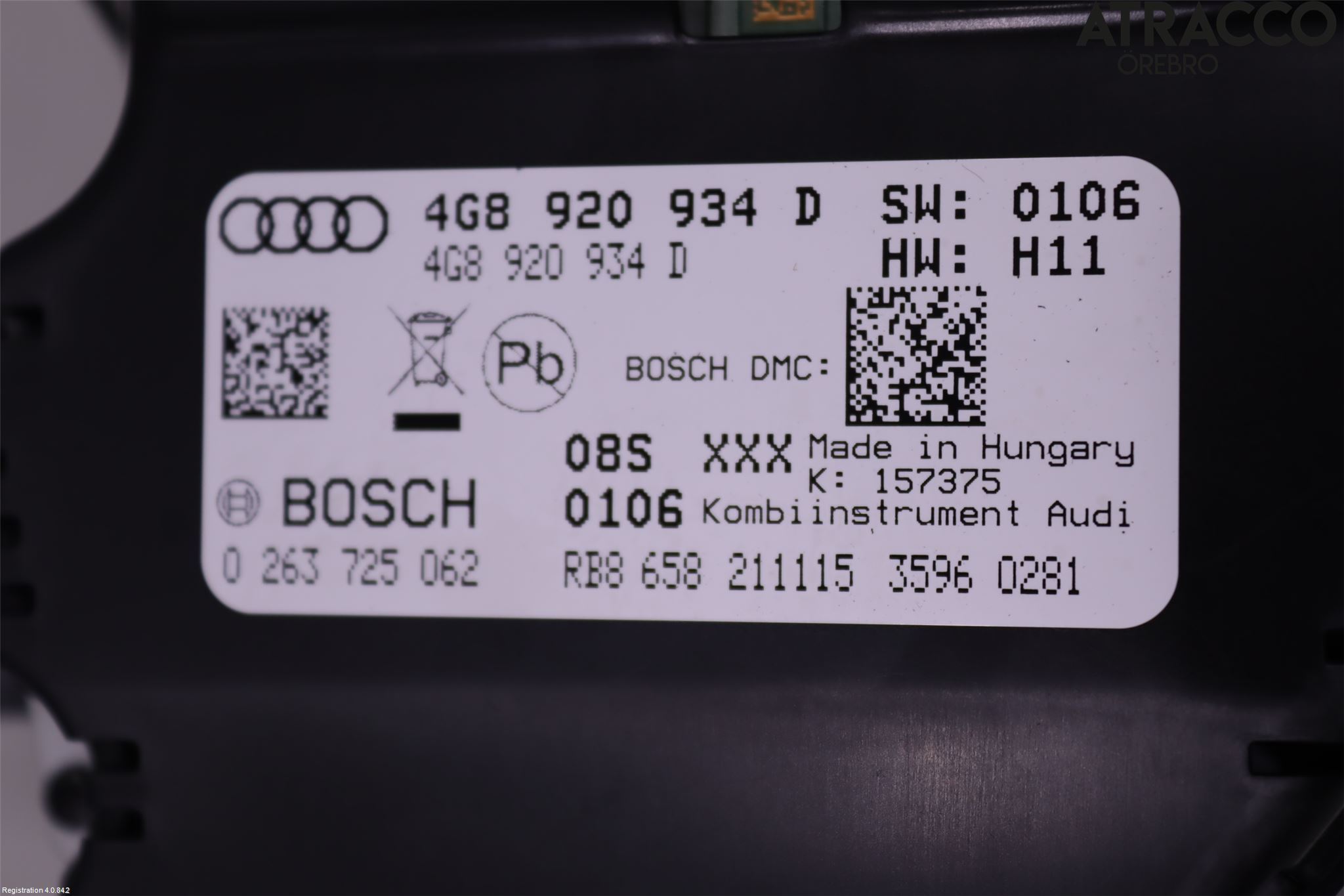 Audi A6/S6 4G 11-18 Instrument Komb