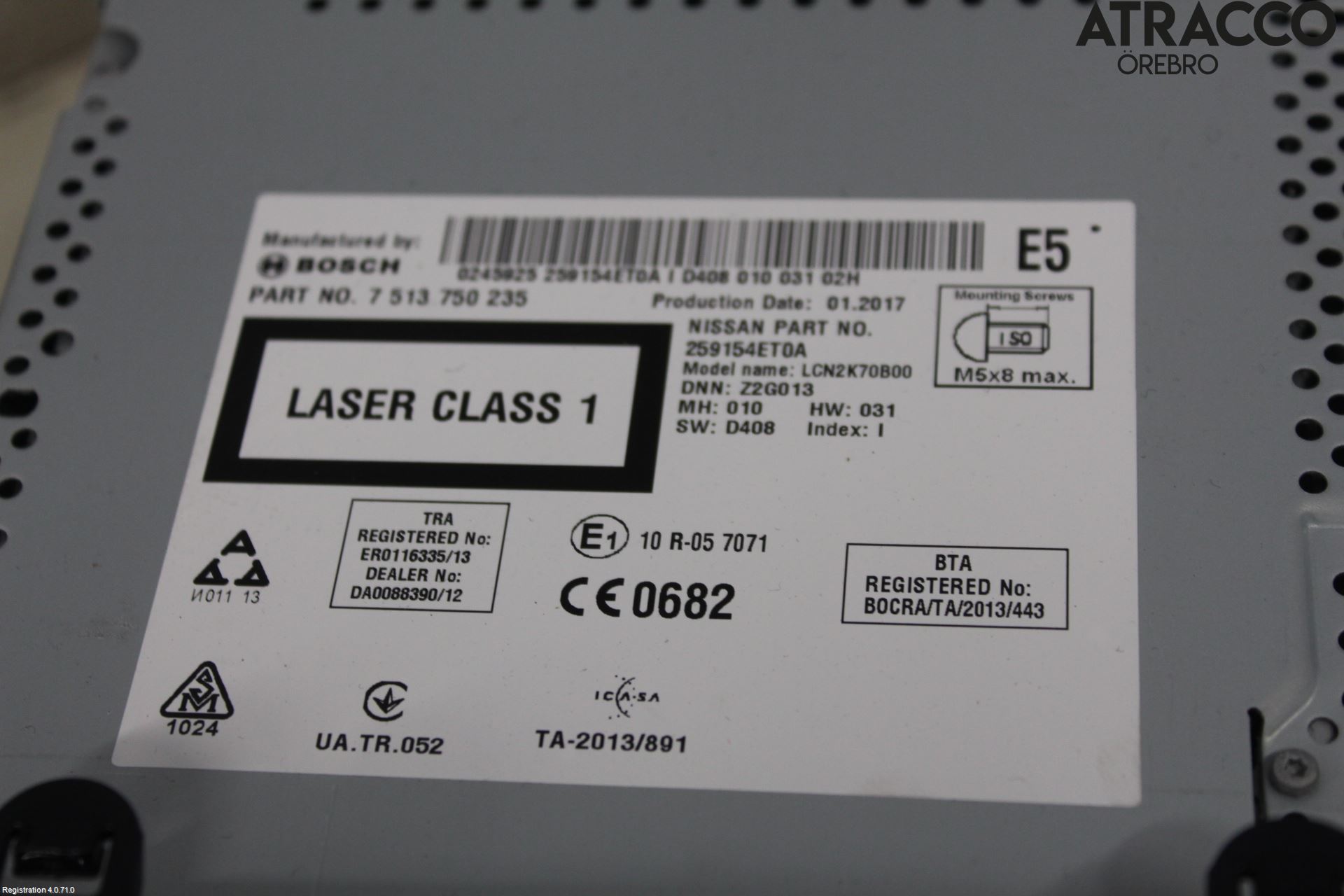 Nissan X-TRAIL 14-21 Cd Radio - Multimediapanel