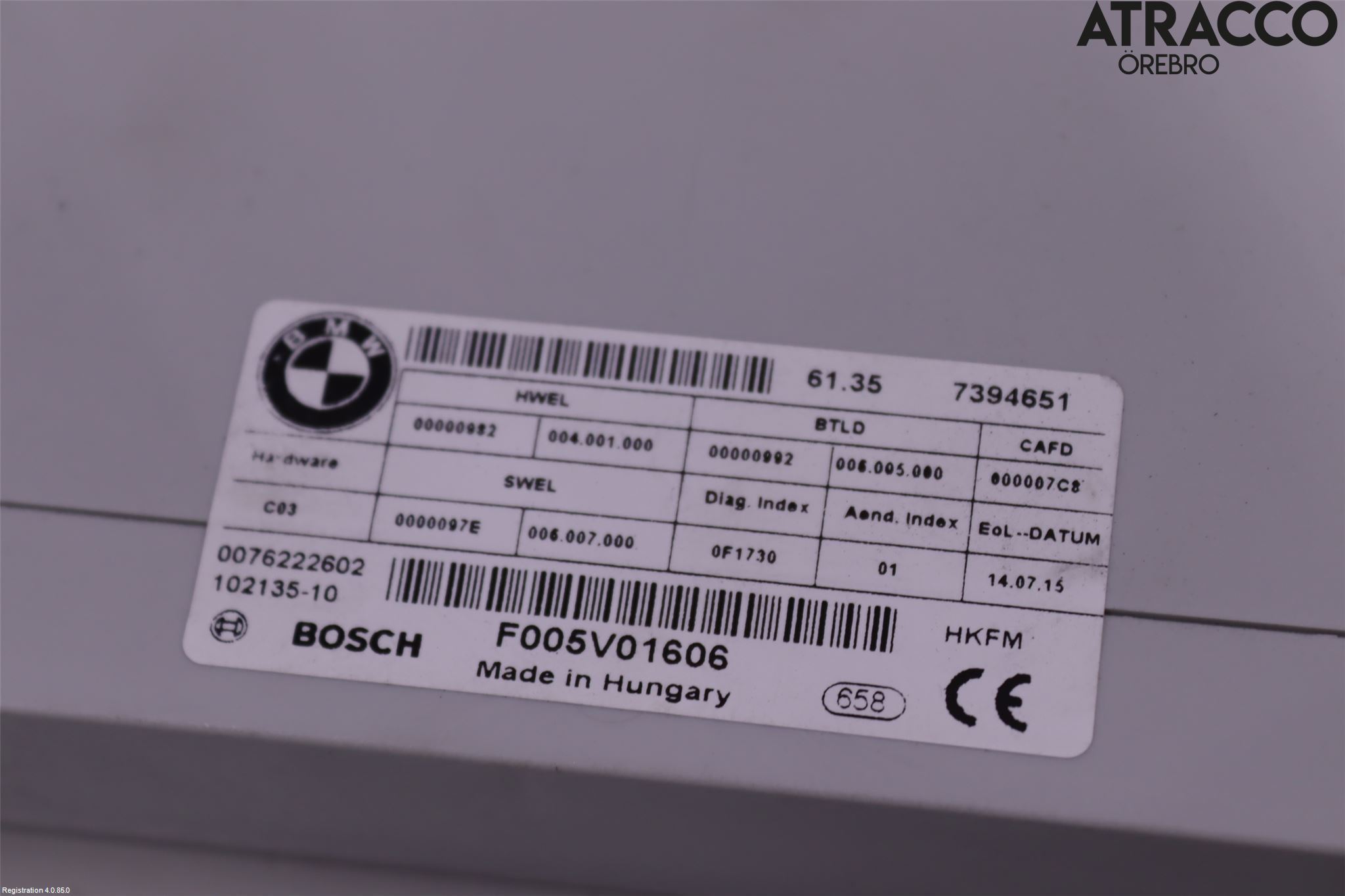 BMW 5 F10/F11/F18 09-17 Komfort Styrdon
