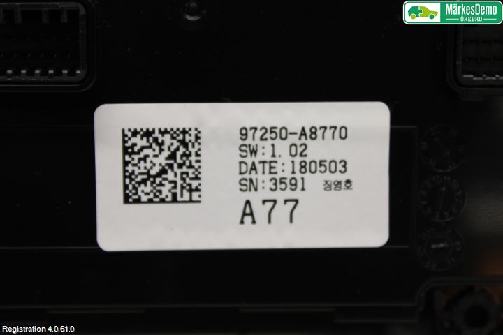 Kia OPTIMA 16-20 Ac Styrenhet Ac Manöveren