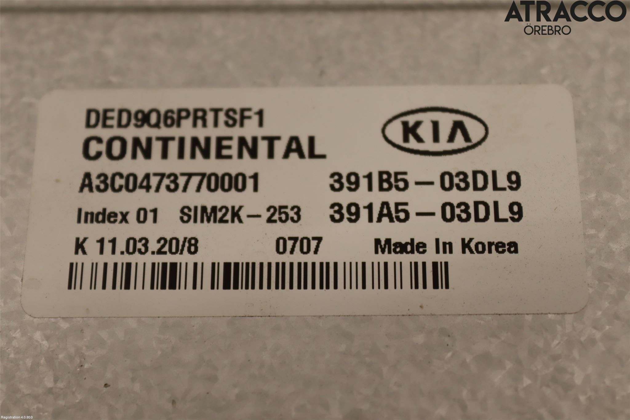 Kia NIRO (DE) 17-22 Styrenhet Insprut Bensin