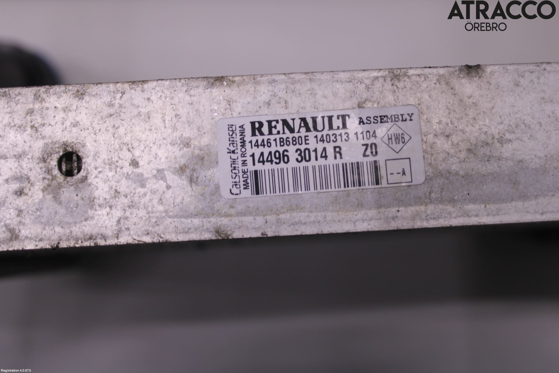 Renault CLIO IV 12-16 Laddluft-Intercooler Kyl