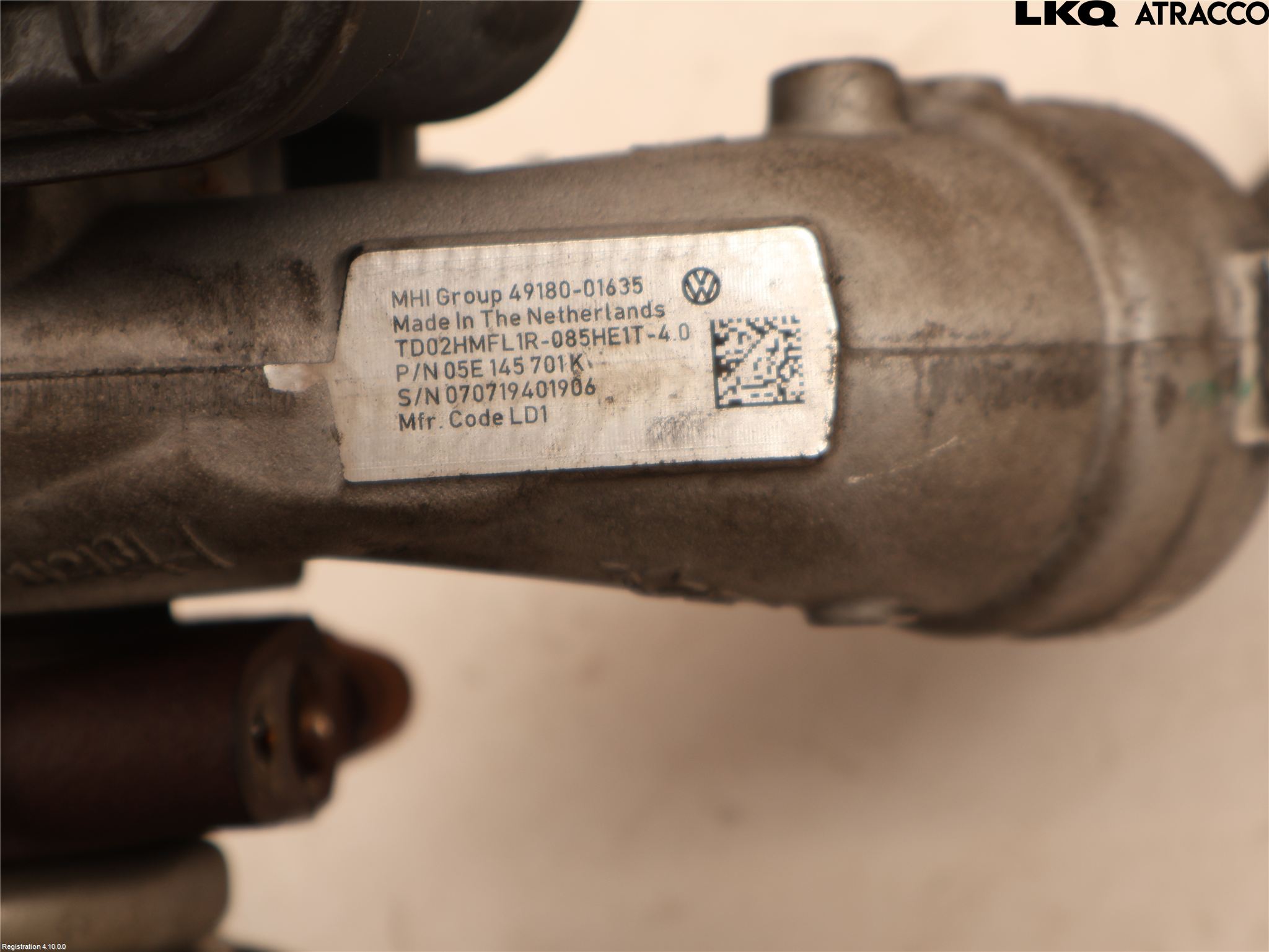 Volkswagen VW GOLF / E-GOLF VII 13-20 Turboaggregat