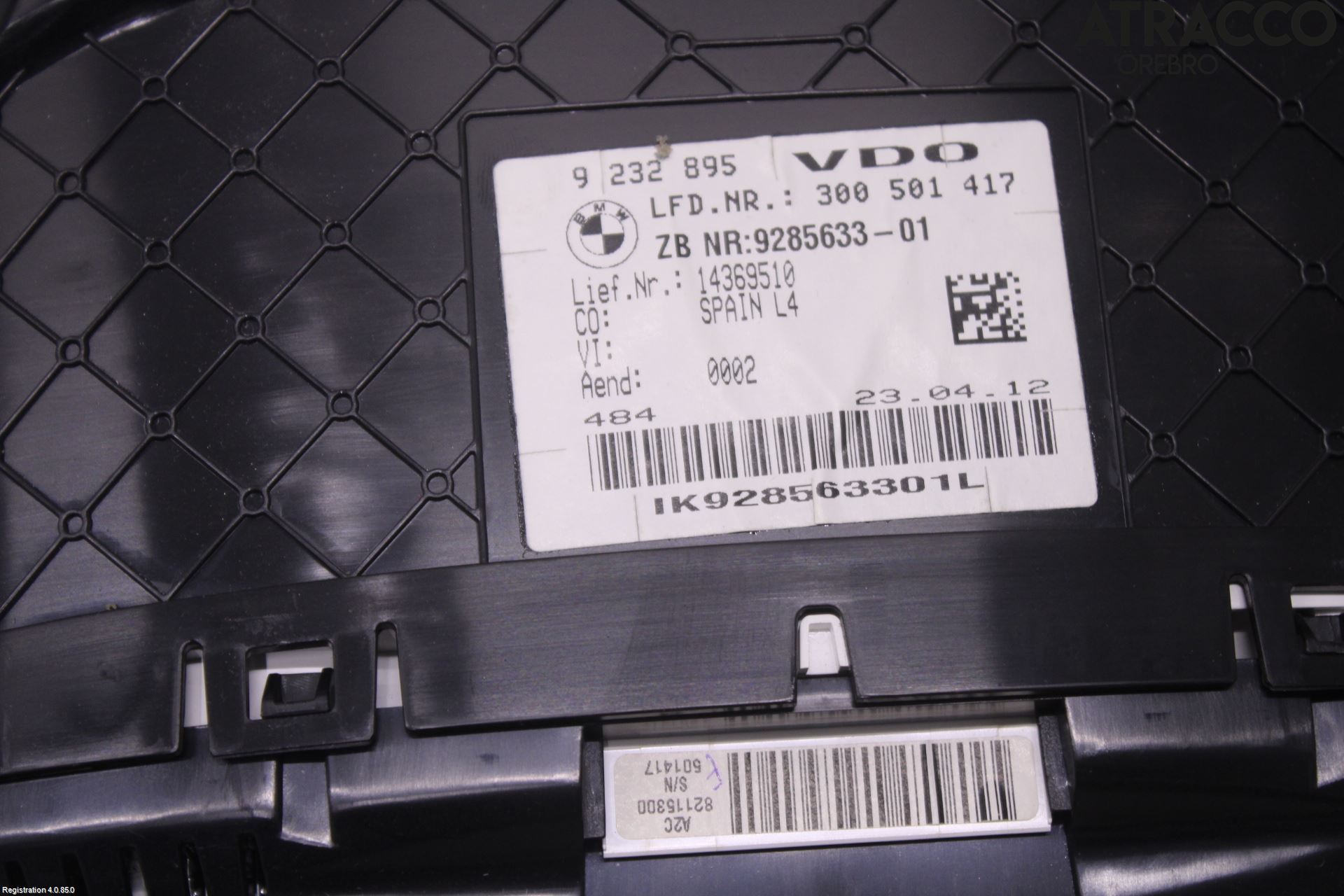 BMW 3 F30/F31/F80 12-19 Instrument Komb