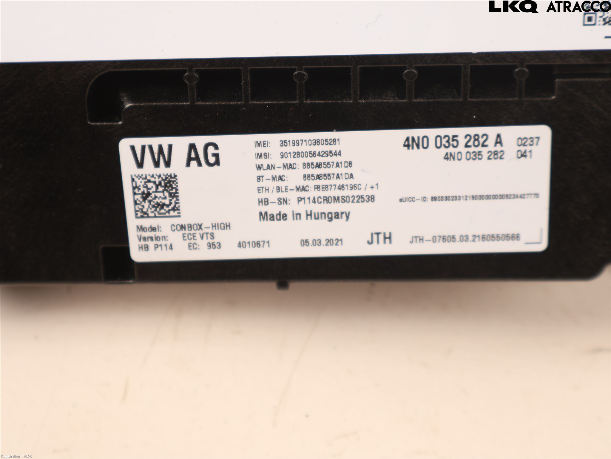 Porsche TAYCAN 20- Styrenhet Övrigt