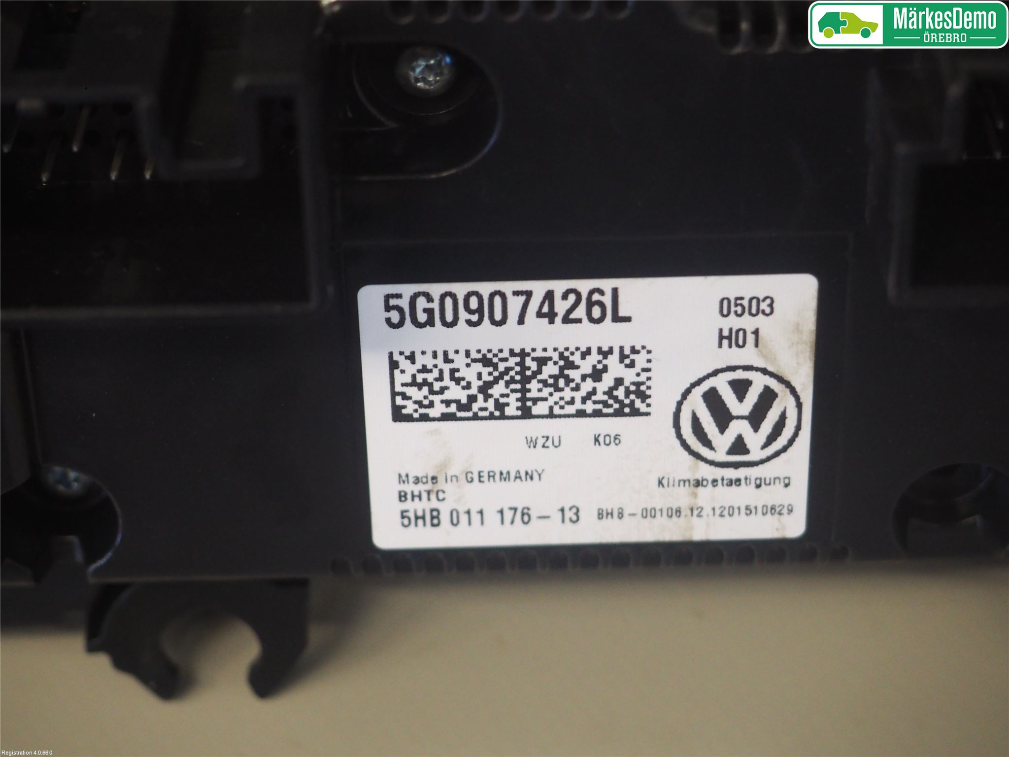 Volkswagen VW GOLF / E-GOLF VII 13-20 Ac Styrenhet Ac Manöveren
