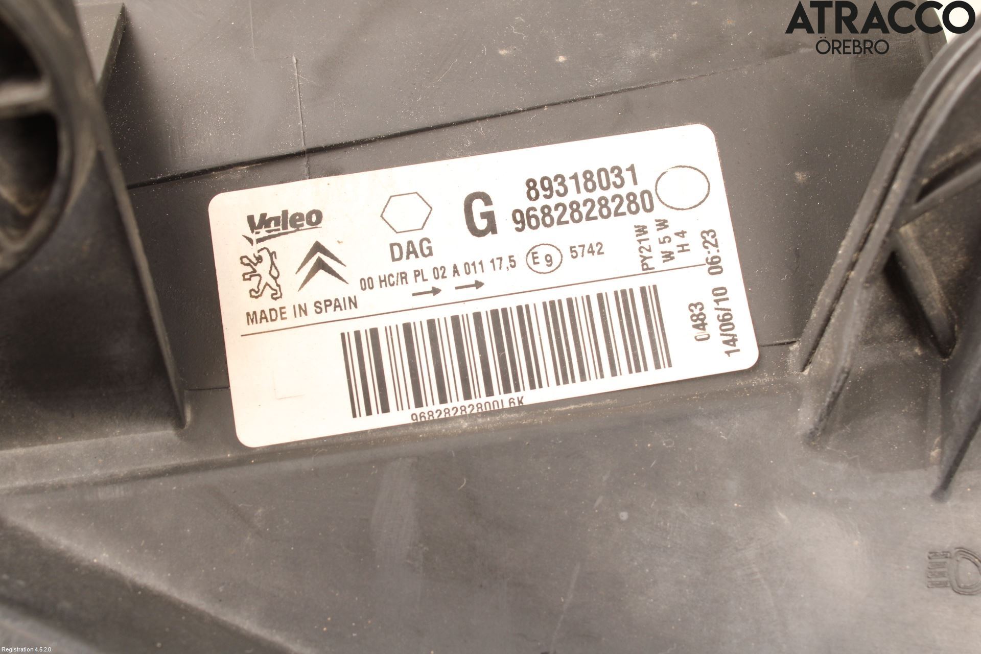 Citroen BERLINGO 08-18 Strålkastare Vänster