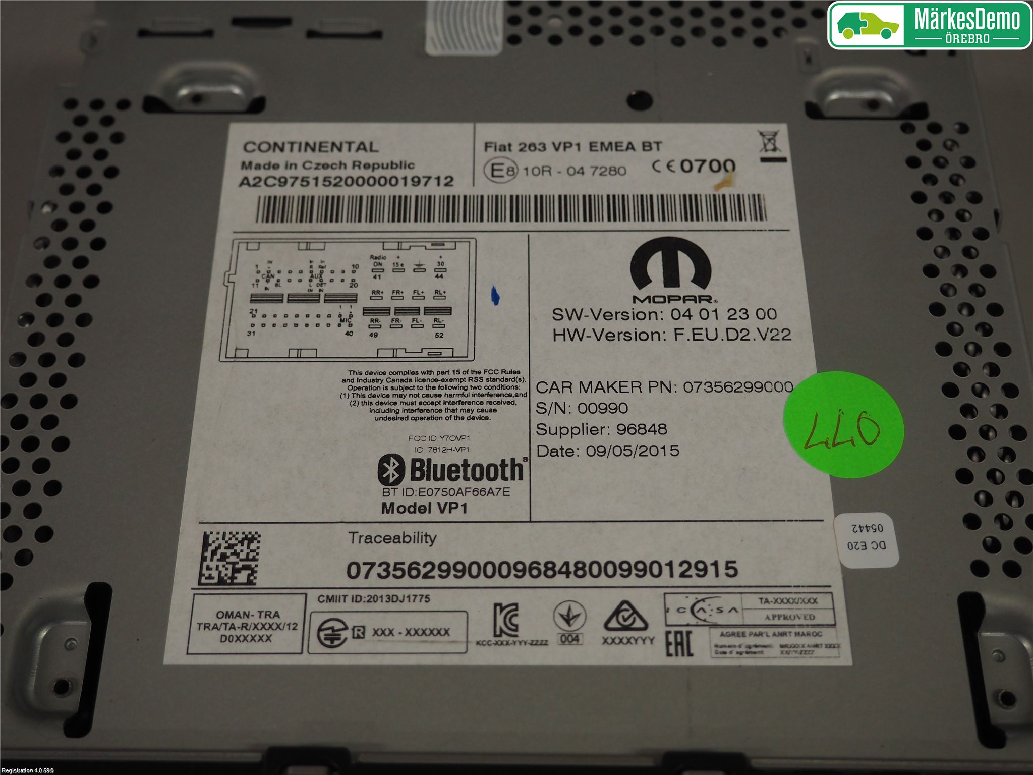 Fiat DOBLO CARGO Radio