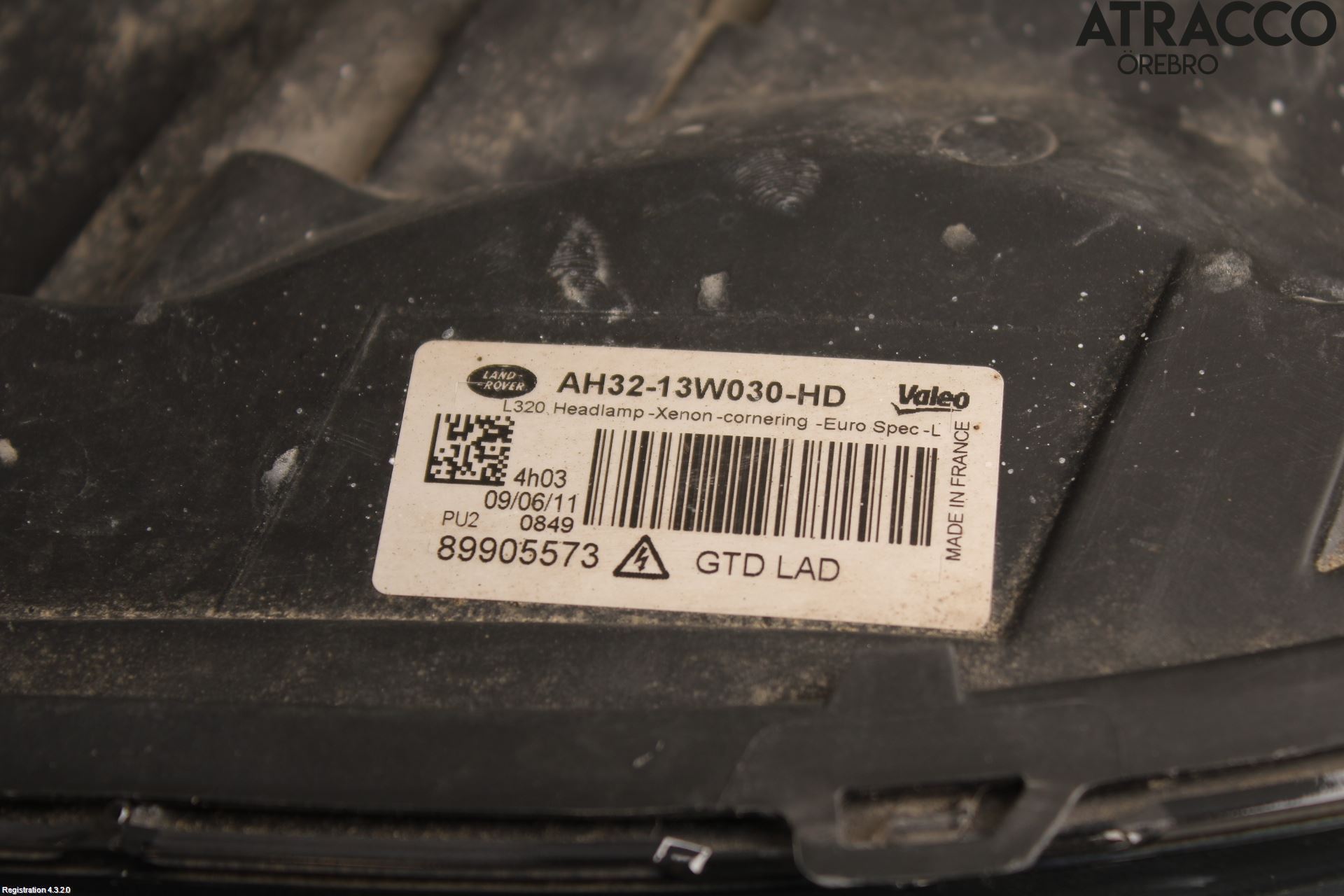 Landrover RANGE ROVER SPORT (L320) 10-13 Strålkastare Vänster