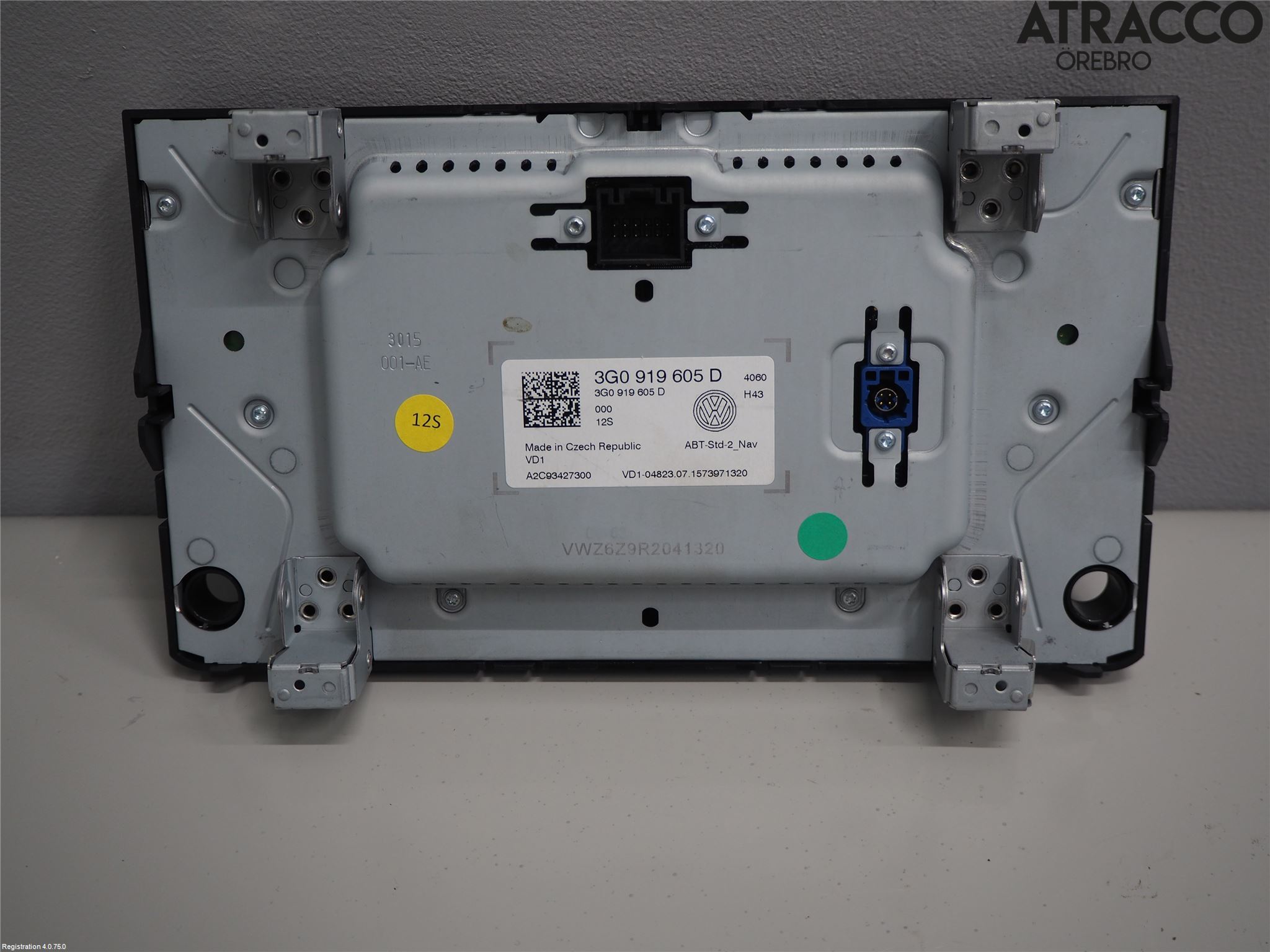 Volkswagen VW GOLF / E-GOLF VII 13-20 Multifunktionsdisplay