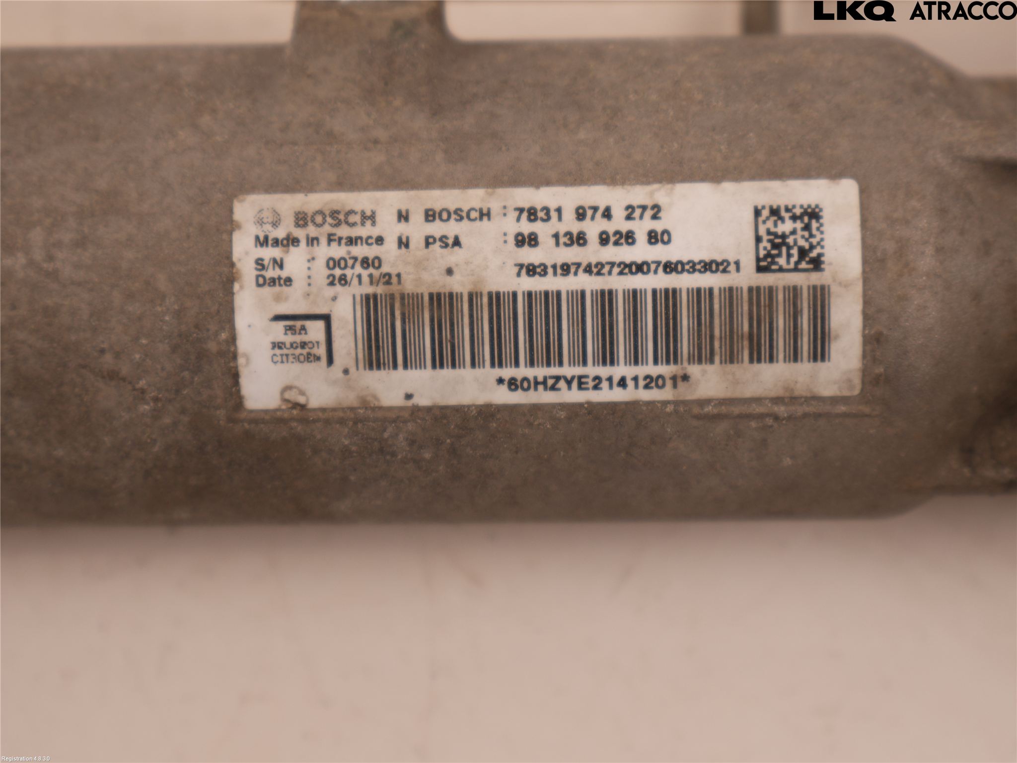 Citroen JUMPY/E-JUMPY 16- Styrväxel Servo -Snäcka