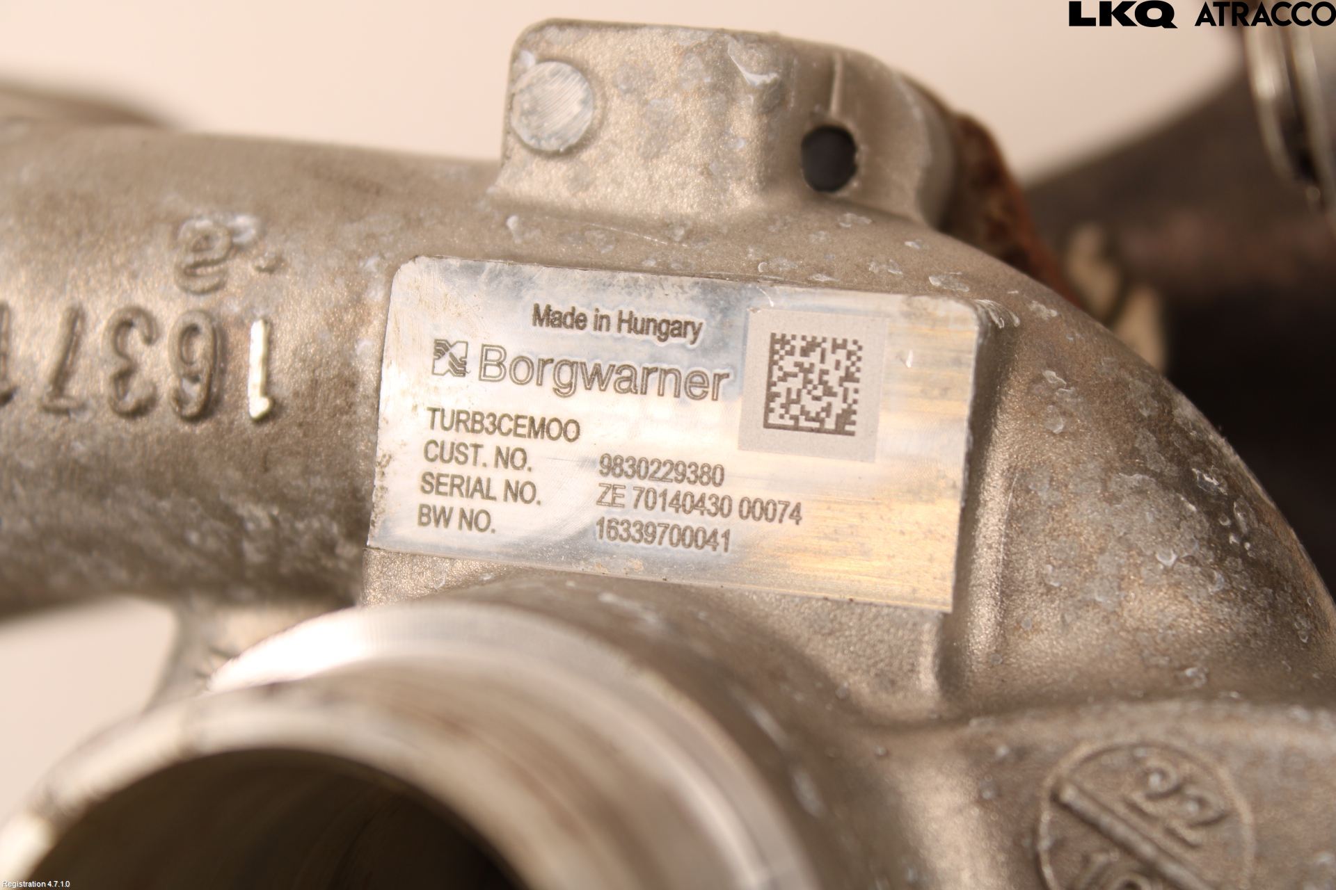 Peugeot 208/E-208 20- Turboaggregat