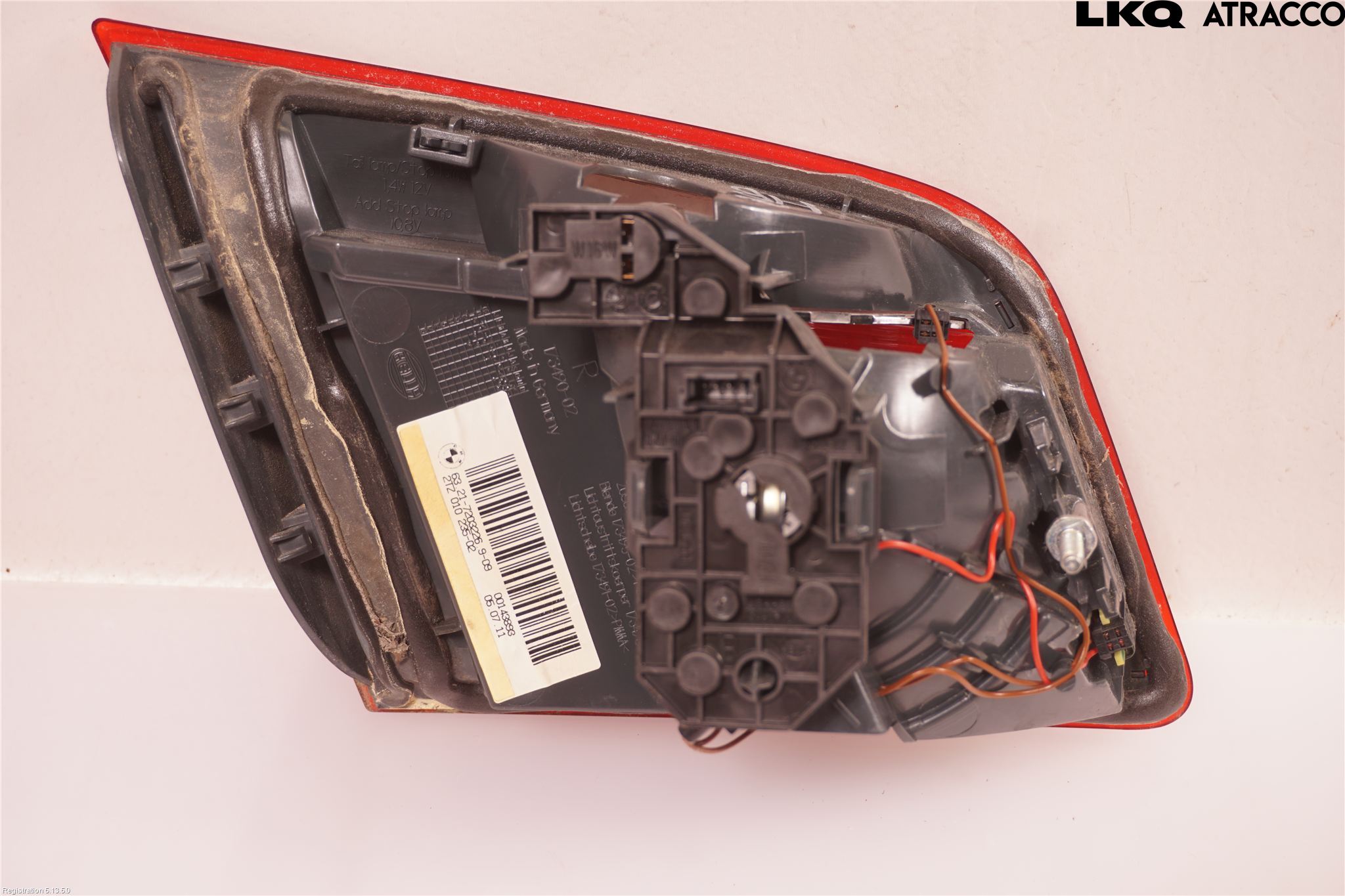 BMW 5 F10/F11/F18 09-17 Bakljus Lucka Hö