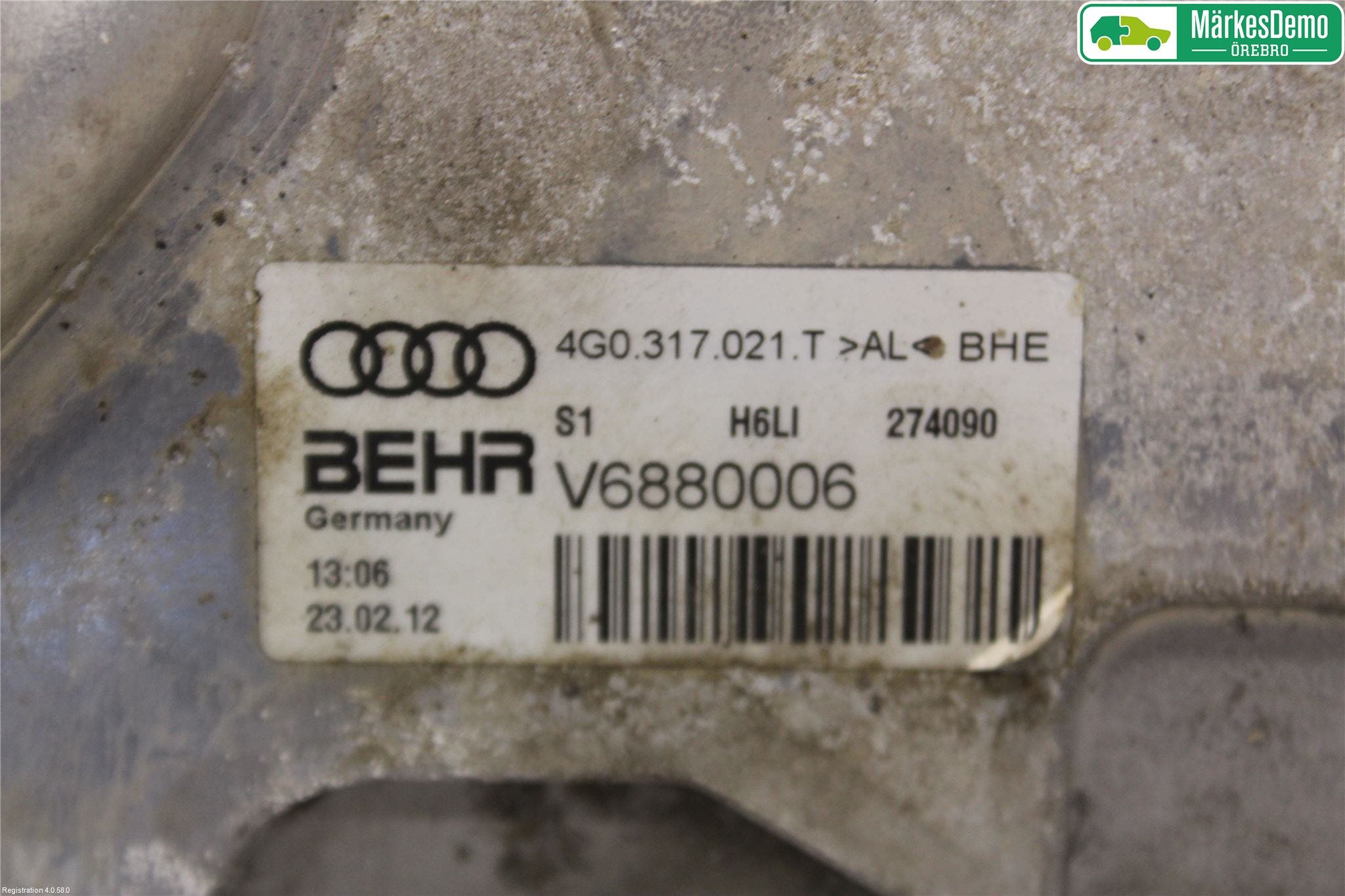 Audi A7/S7 4G 11-17 Oljekylare Motor