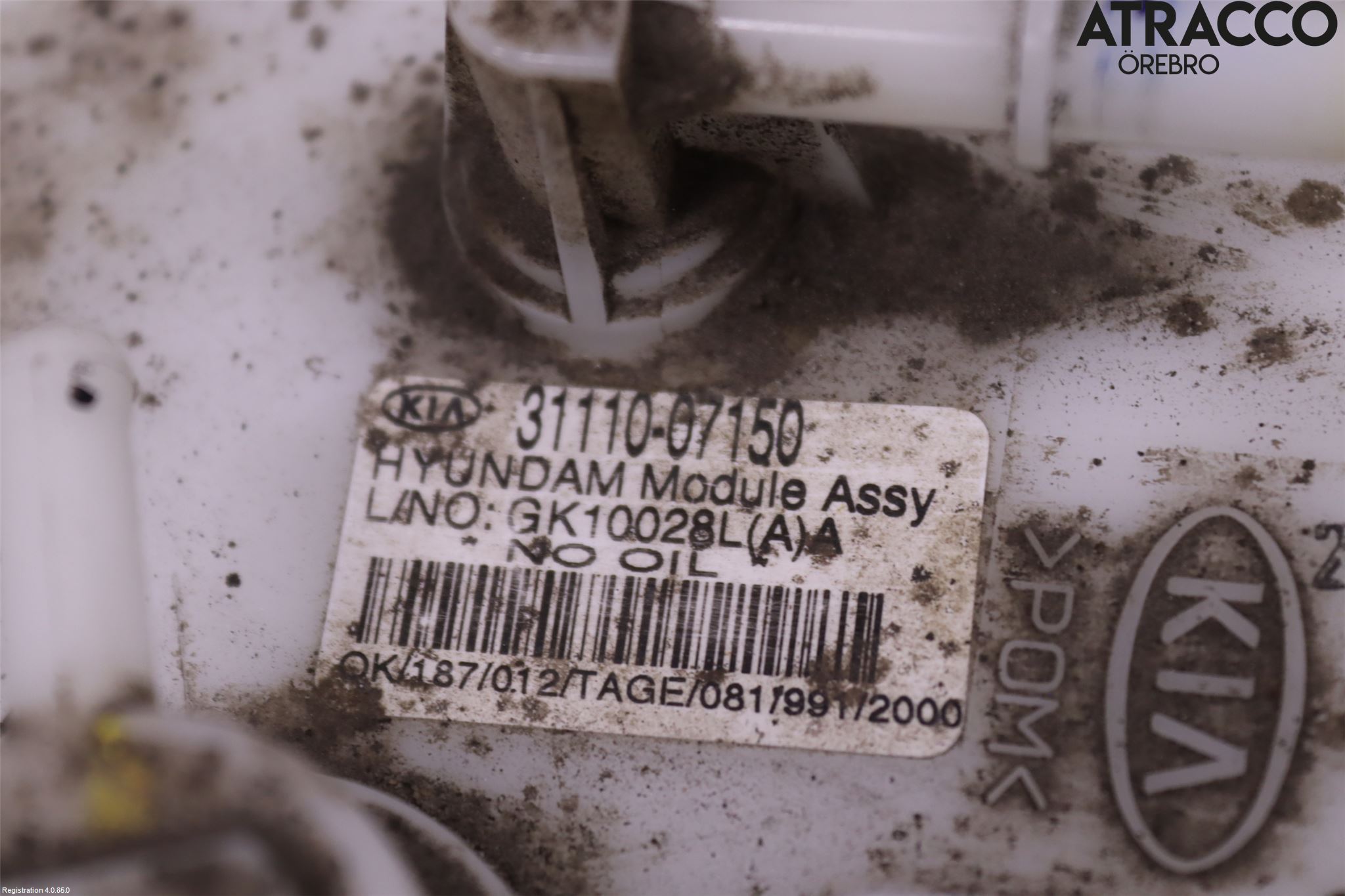 Kia PICANTO 12-17 Bränslepump El