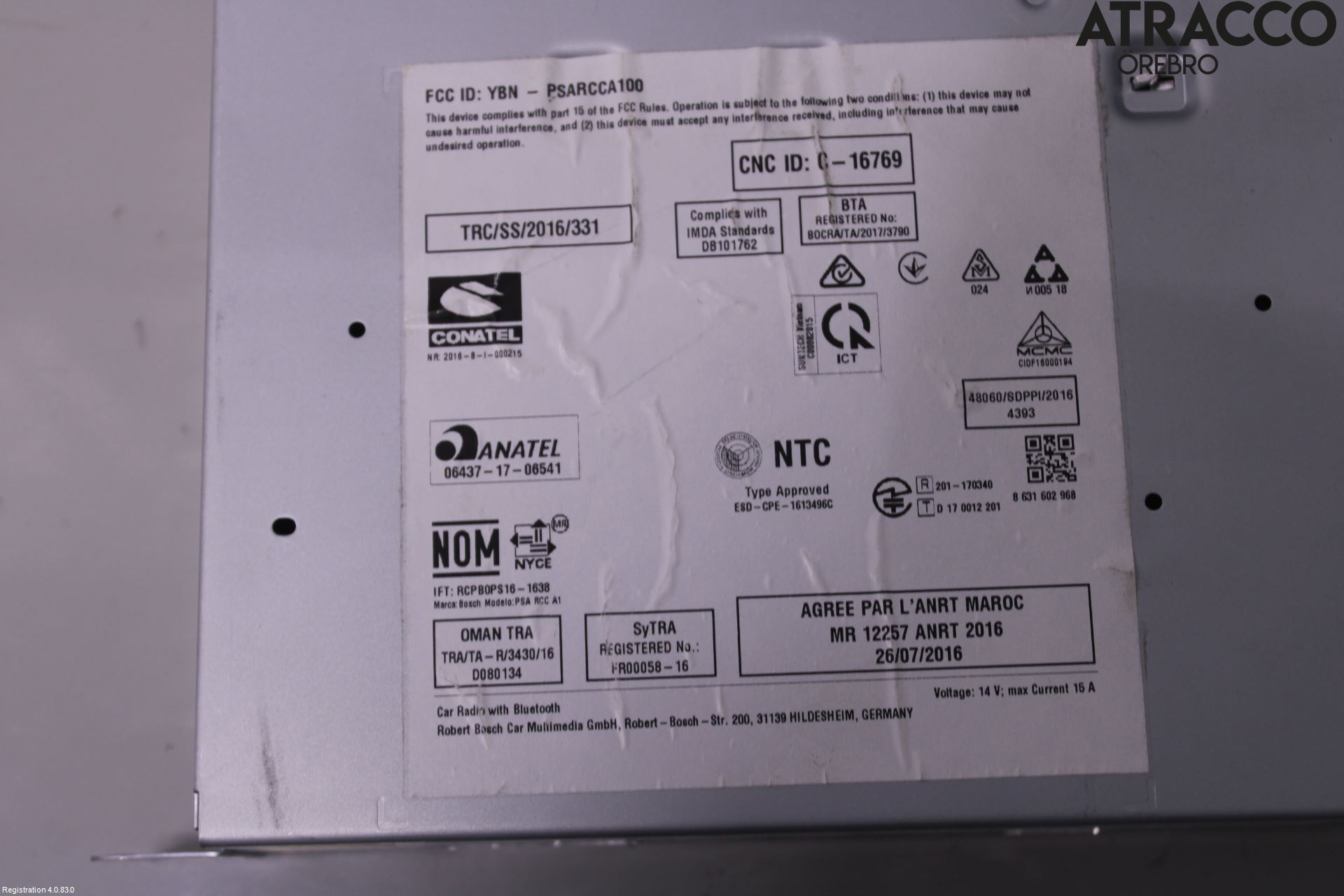 Peugeot RIFTER/E-RIFTER 19- Radio