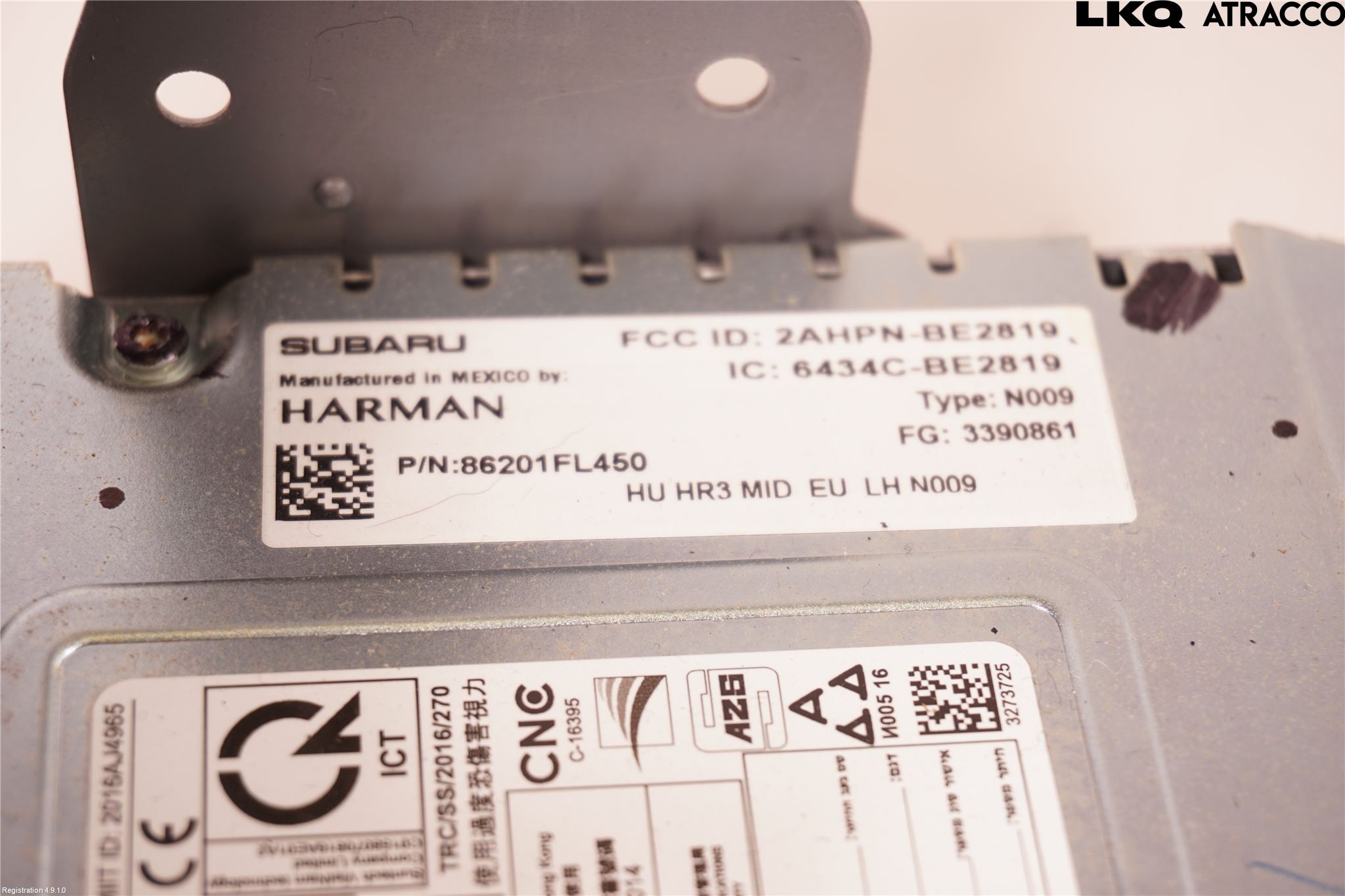 Subaru XV 18-22 Cd Radio - Multimediapanel