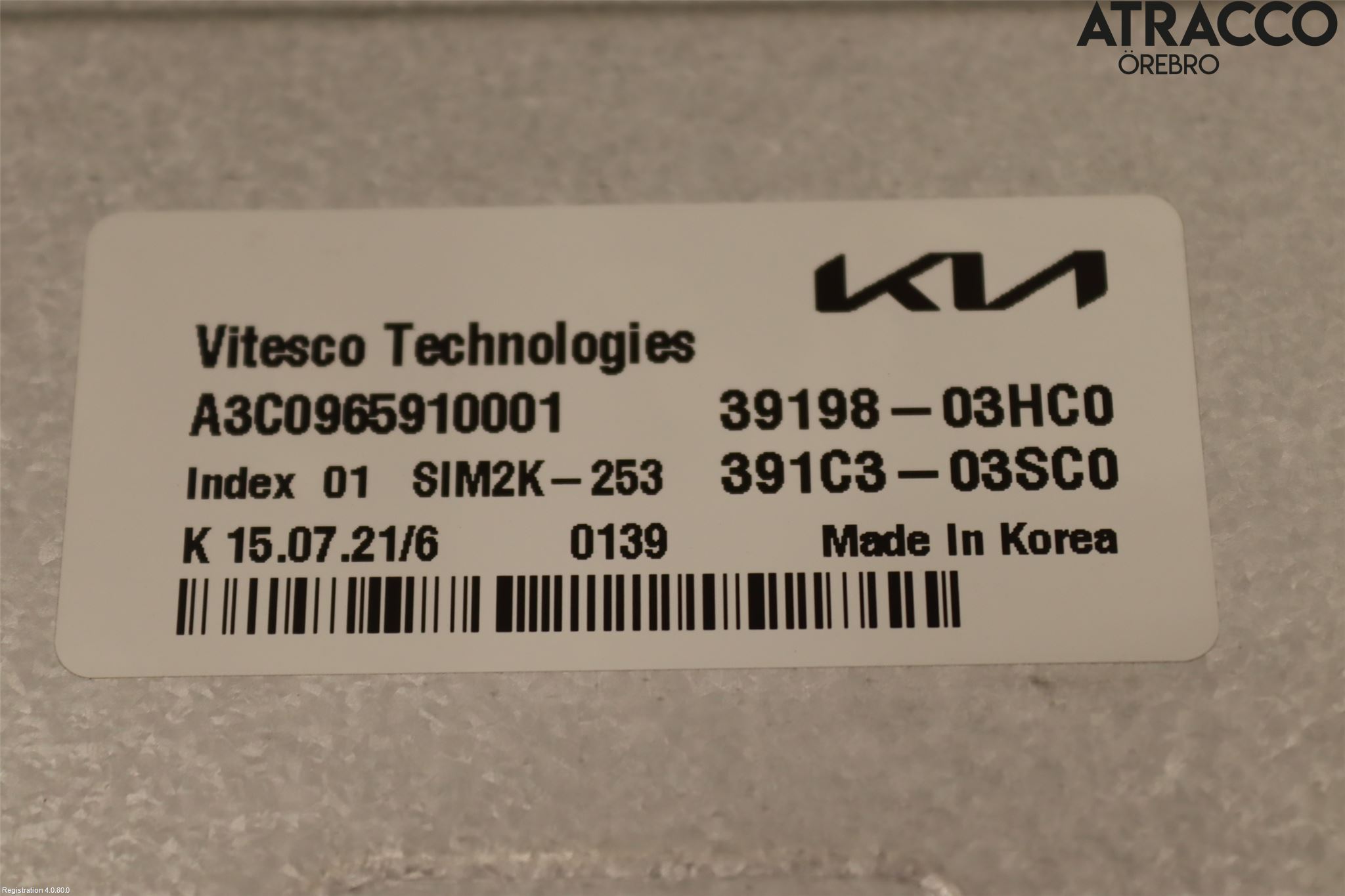 Kia CEED/CEED SW 19- Styrenhet Insprut Bensin