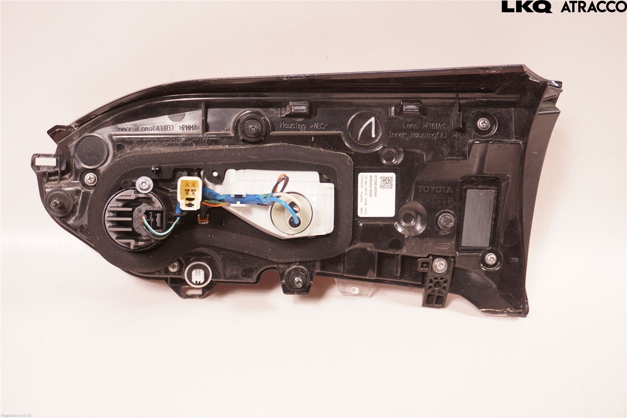 Toyota RAV4 19- Bakljus Lucka Vä