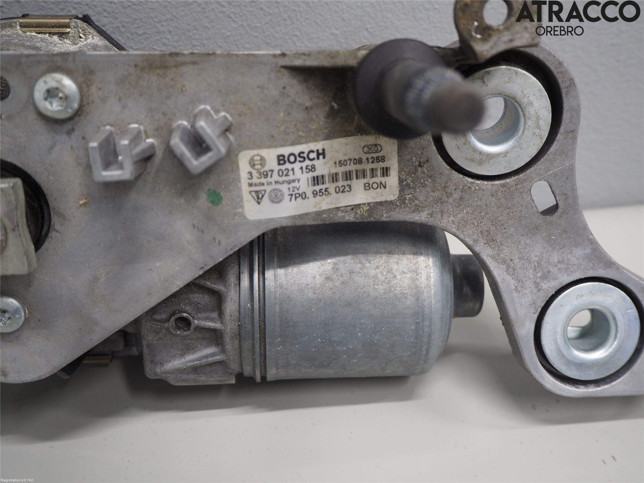 Volkswagen VW TOUAREG 7P 11-18 Torkarmotor Vindruta
